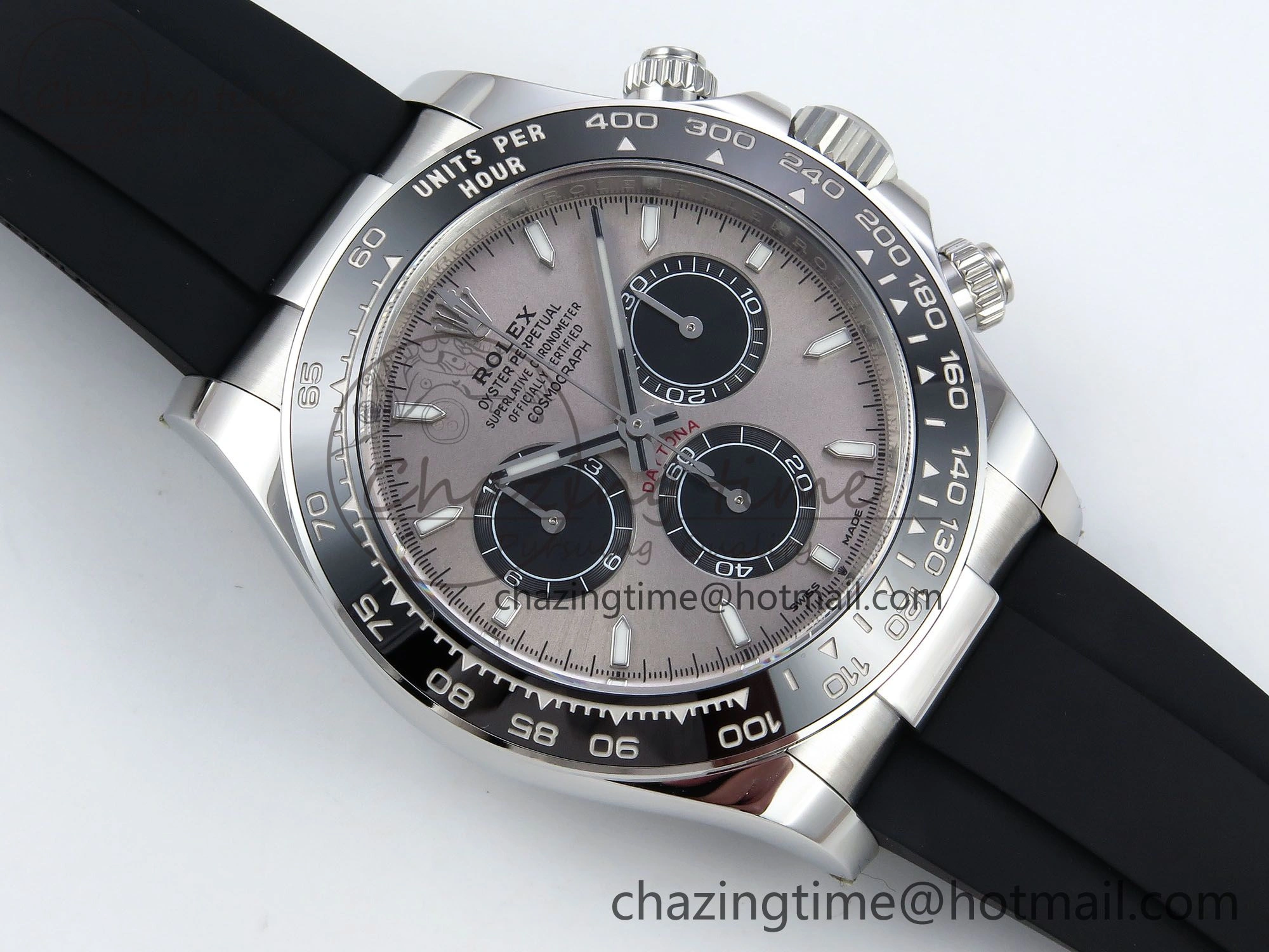 Daytona 126519 Clean 1:1 Best Edition Grey Dial on Oysterflex Rubber Strap DD4131