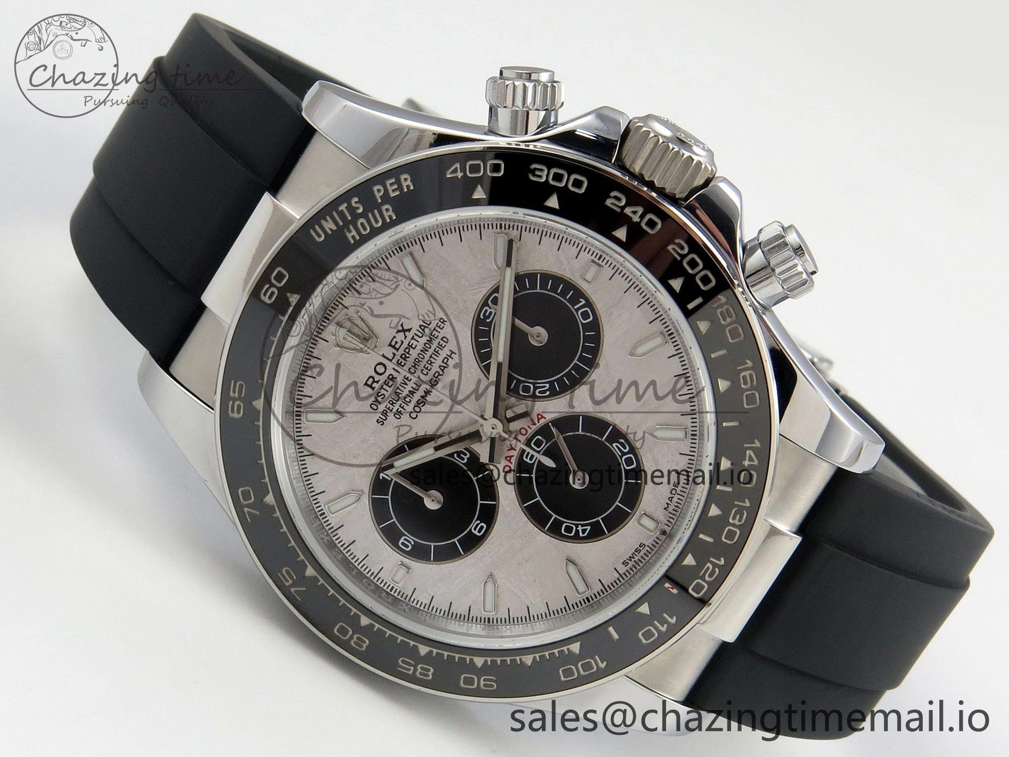 Daytona 126519 Gain Weight SWF 1:1 Best Edition Meteorite Dial Sticks Markers on Oysterflex Strap SH4131