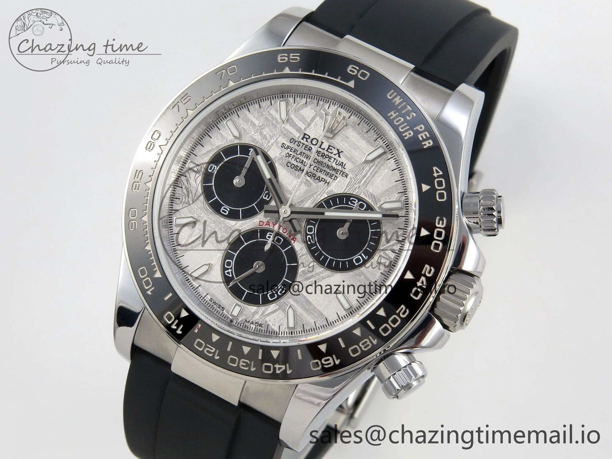 Daytona 126519 Gain Weight SWF 1:1 Best Edition Meteorite Dial Sticks Markers on Oysterflex Strap SH4131
