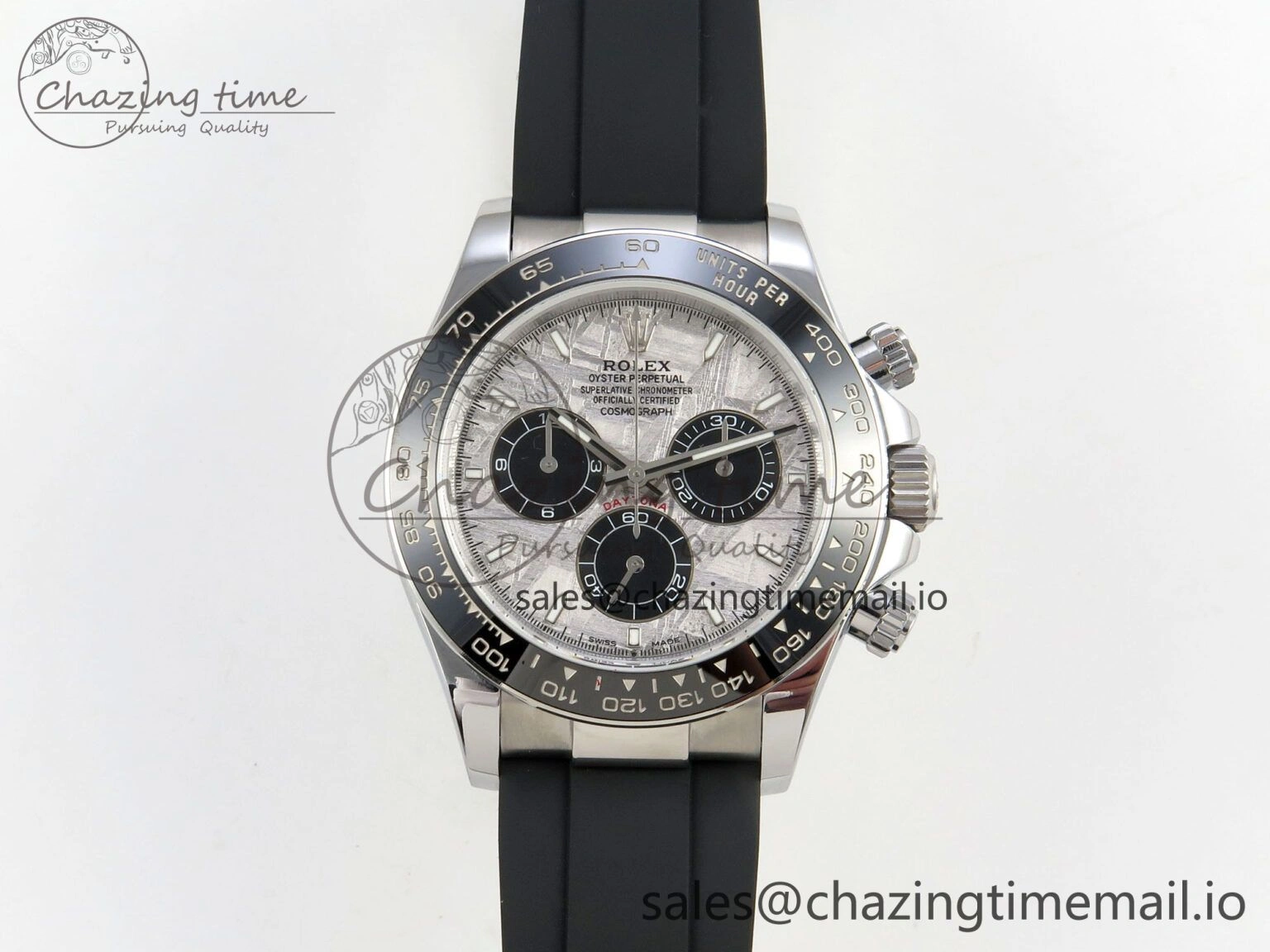 Daytona 126519 Gain Weight SWF 1:1 Best Edition Meteorite Dial Sticks Markers on Oysterflex Strap SH4131