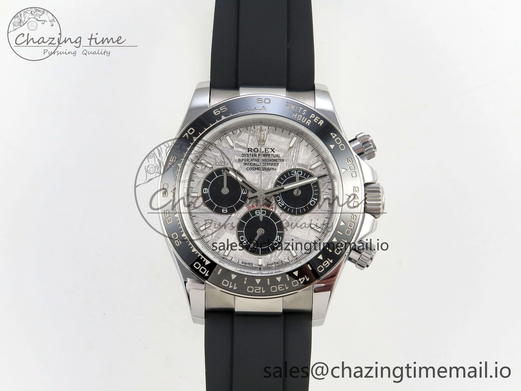 Daytona 126519 Gain Weight SWF 1:1 Best Edition Meteorite Dial Sticks Markers on Oysterflex Strap SH4131