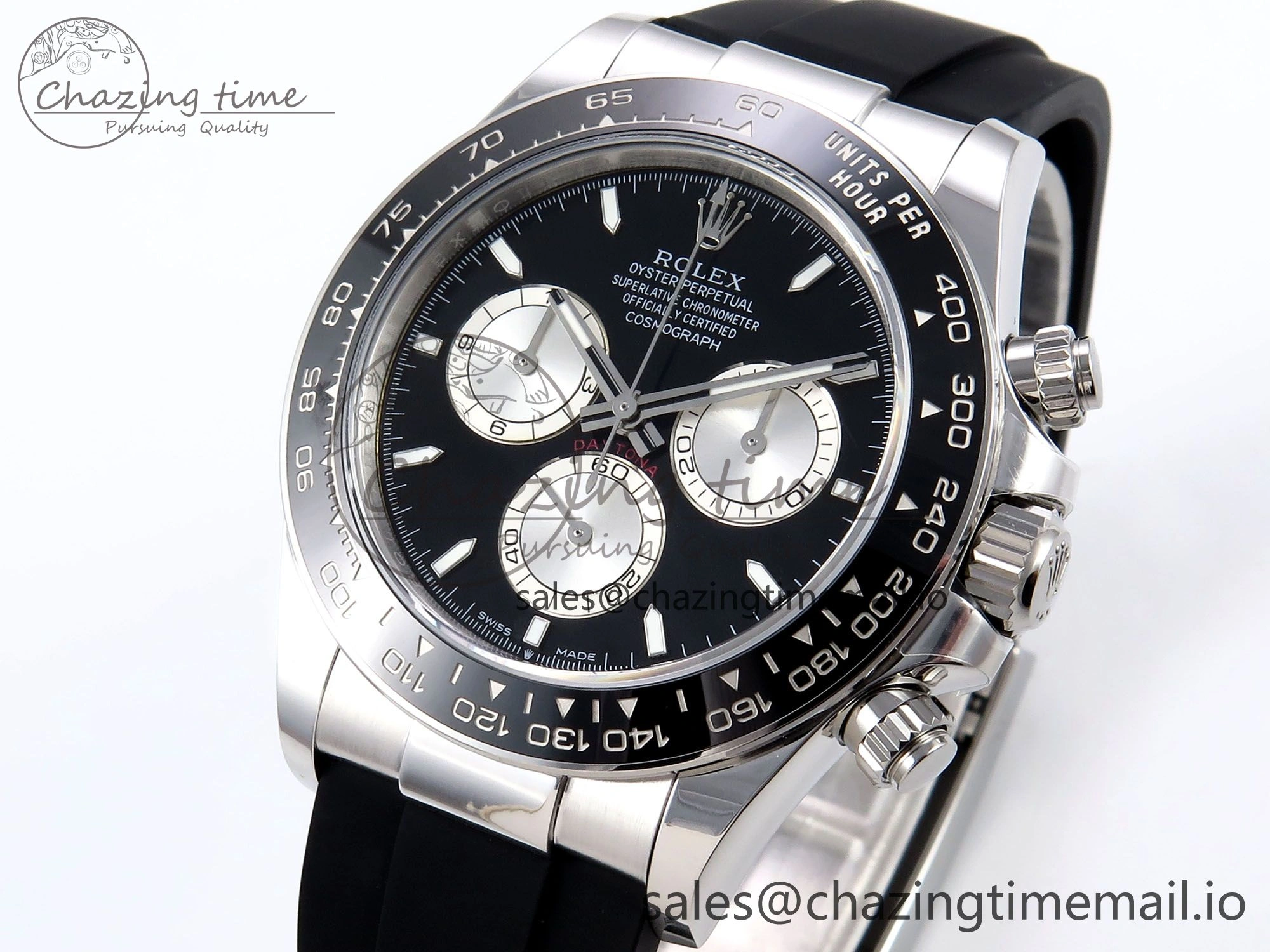 Daytona 126519 LN APSF 1:1 Best Edition Black Dial on Oysterflex Strap SH4131（Gain Weight）