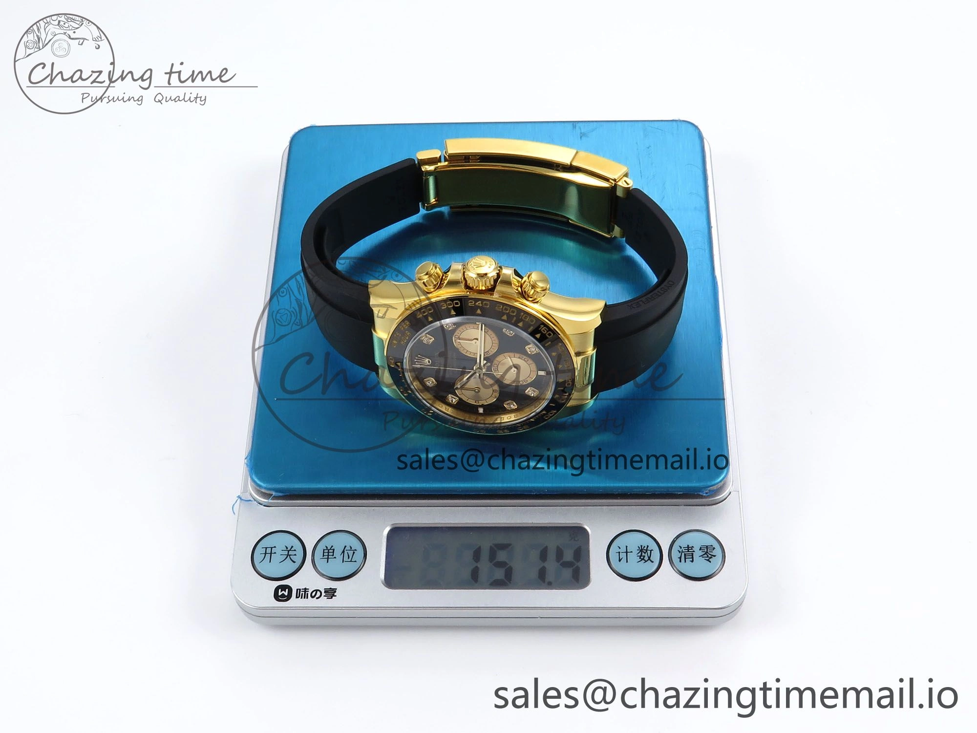Daytona 126519 LN APSF 1:1 Best Edition Black Diamonds Dial on Oysterflex Strap SH4131（Gain Weight）