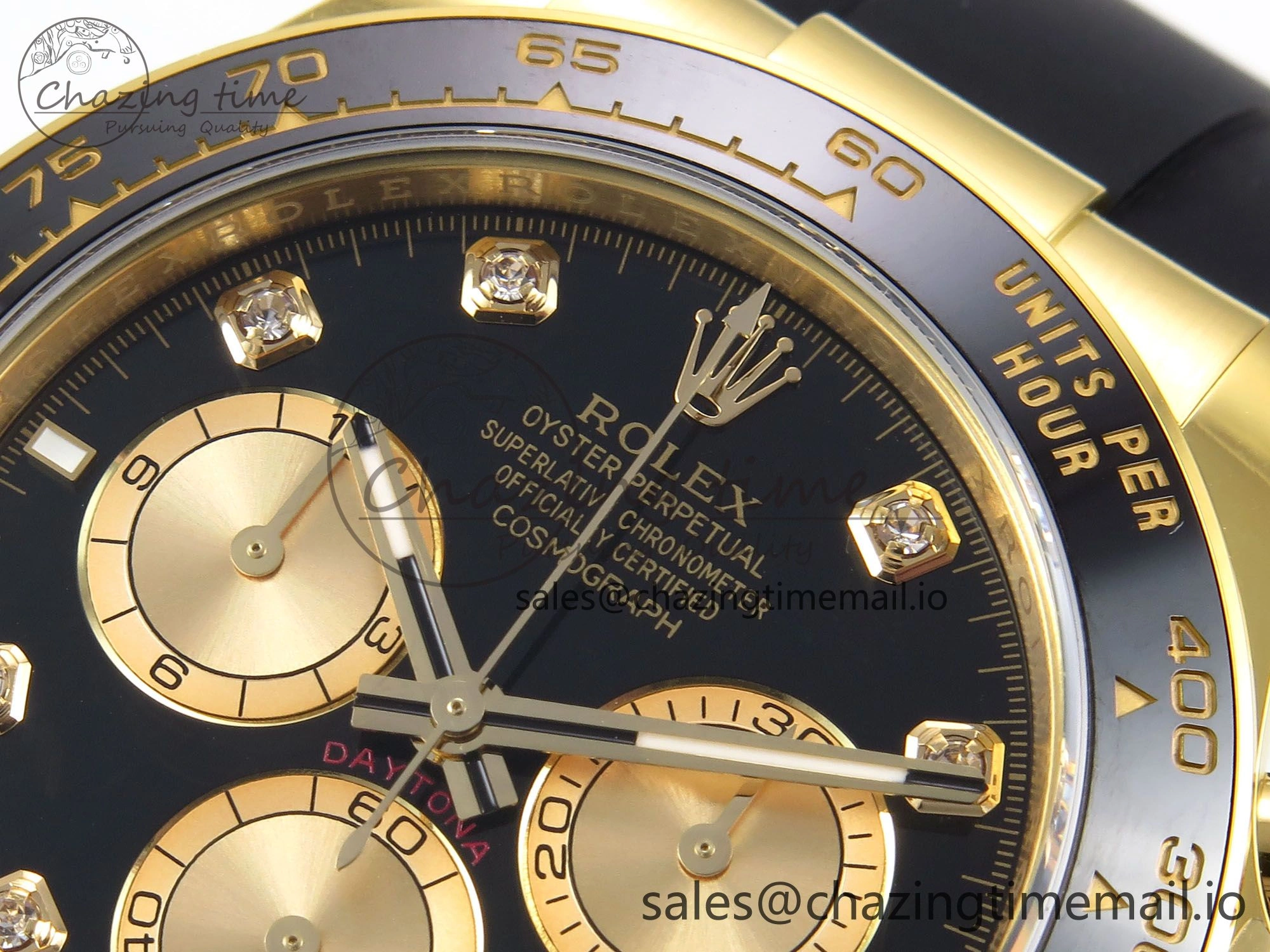 Daytona 126519 LN APSF 1:1 Best Edition Black Diamonds Dial on Oysterflex Strap SH4131（Gain Weight）