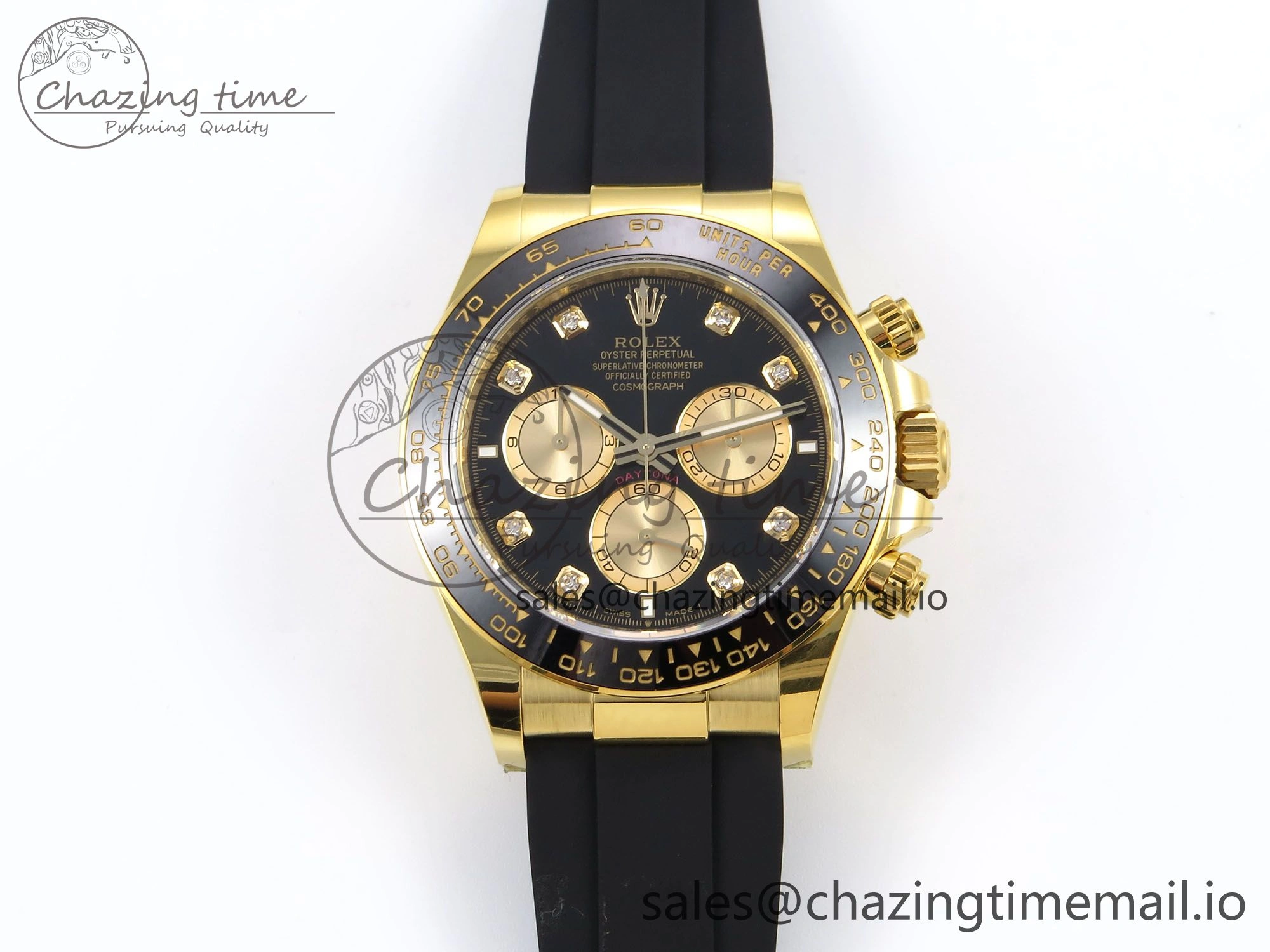Daytona 126519 LN APSF 1:1 Best Edition Black Diamonds Dial on Oysterflex Strap SH4131（Gain Weight）