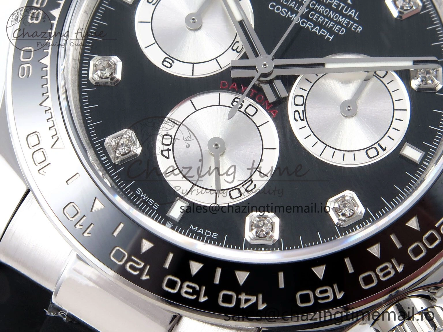 Daytona 126519 LN APSF 1:1 Best Edition Black Diamonds Dial on Oysterflex Strap SH4131（Gain Weight）