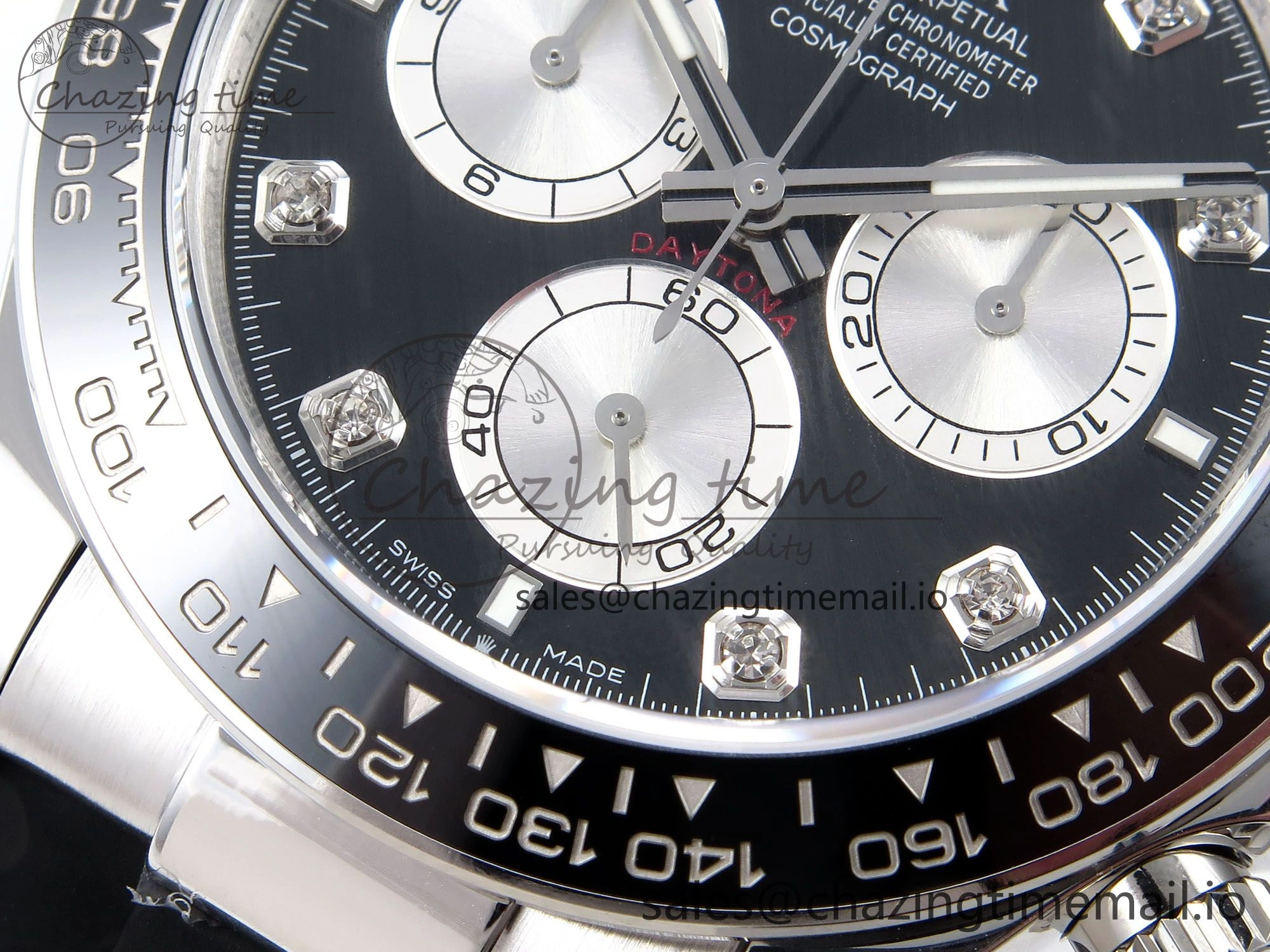 Daytona 126519 LN APSF 1:1 Best Edition Black Diamonds Dial on Oysterflex Strap SH4131（Gain Weight）