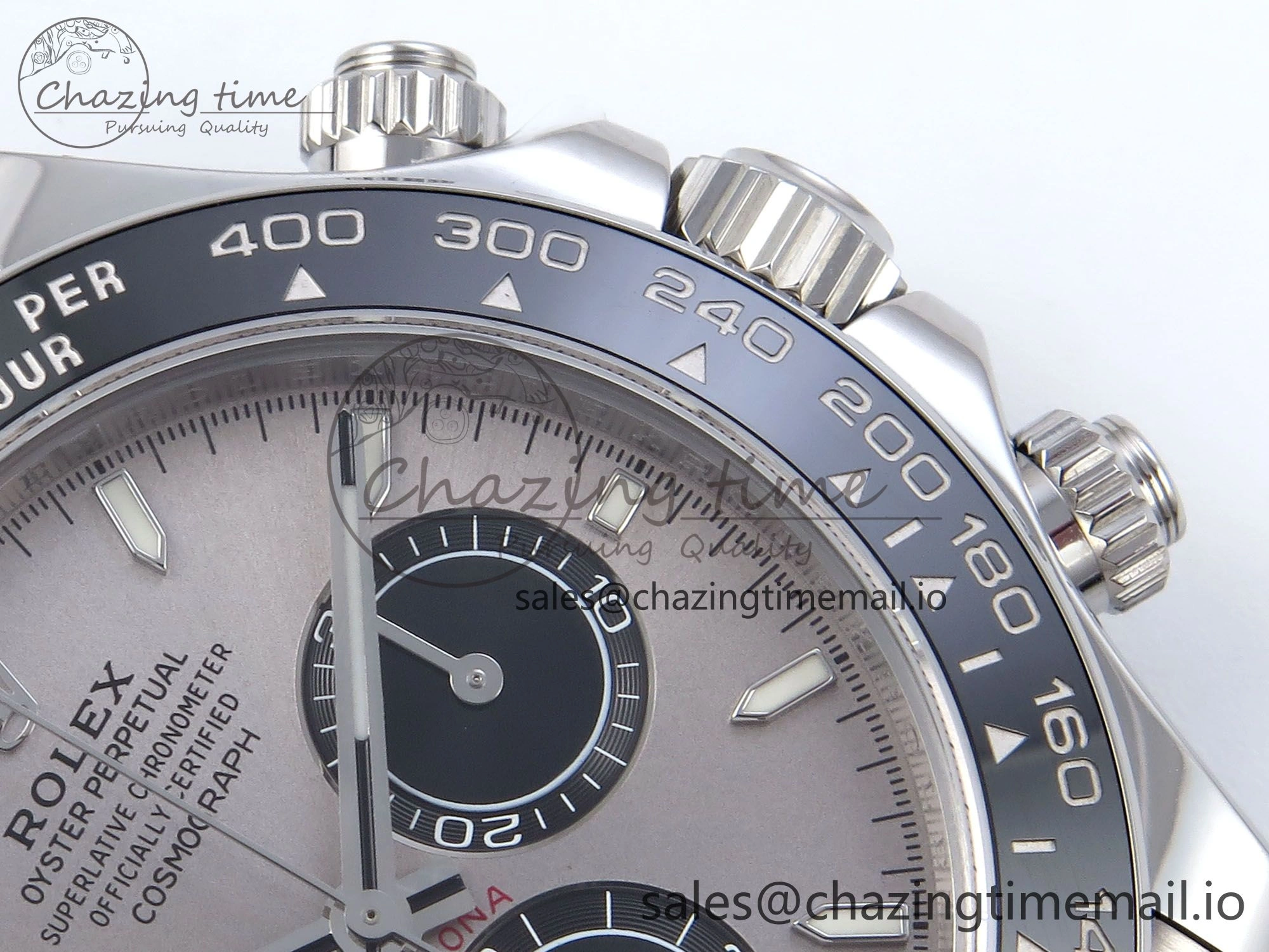 Daytona 126519 QF+ 1:1 Best Edition 904L Steel Gray Dial on Black Rubber Strap SH4131