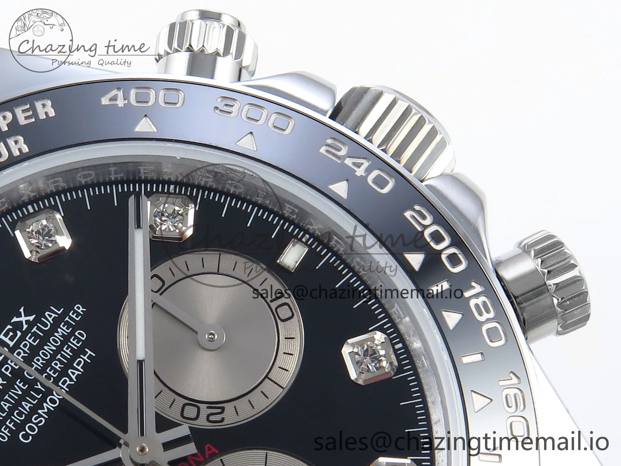 Daytona 126519 QF 1:1 Best Edition Black Gray Dial Diamonds on Oysterflex Strap QF4131 V10
