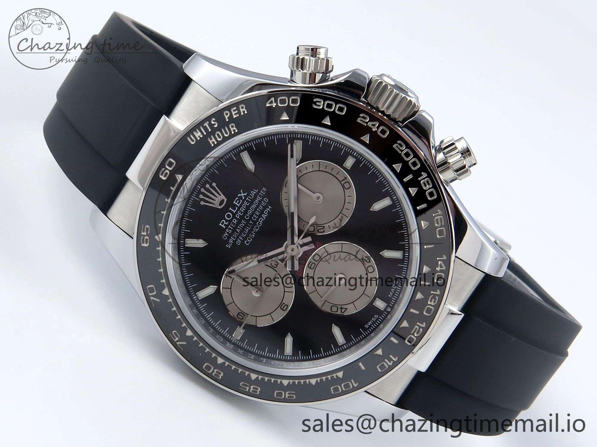 Daytona 126519 QF 1:1 Best Edition Black Gray Dial on Oysterflex Strap QF4131 V10
