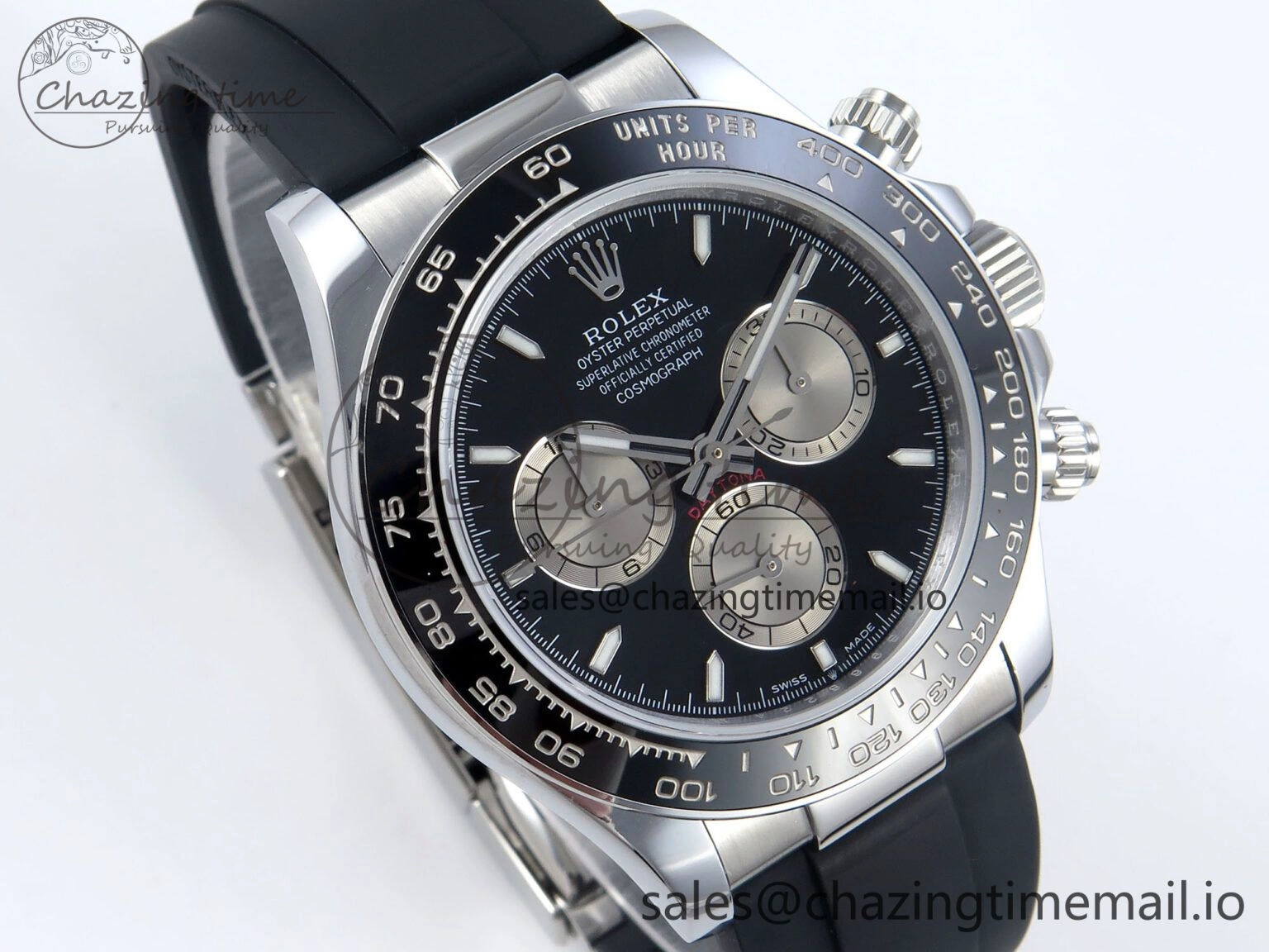Daytona 126519 QF 1:1 Best Edition Black Gray Dial on Oysterflex Strap QF4131 V10