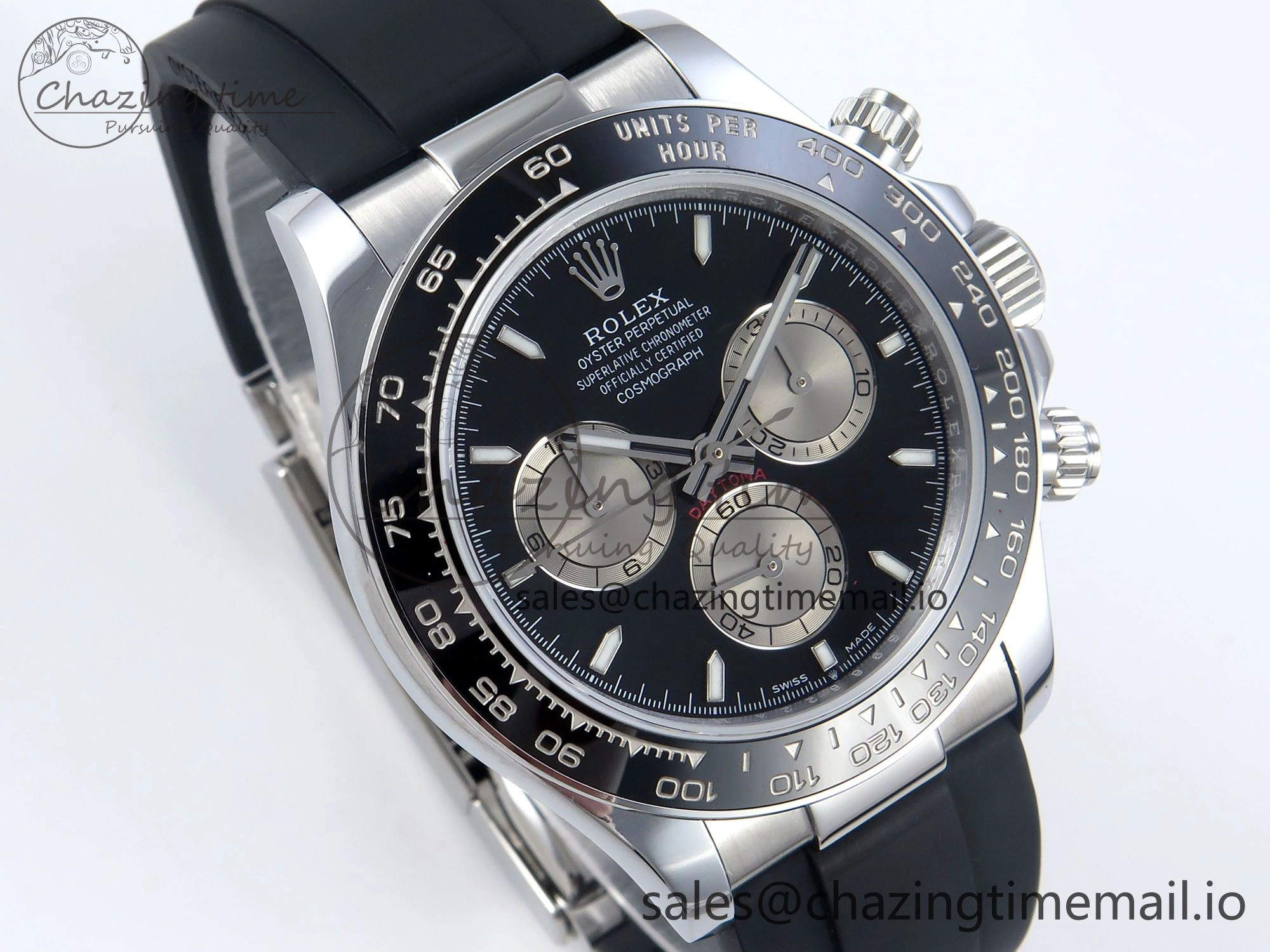 Daytona 126519 QF 1:1 Best Edition Black Gray Dial on Oysterflex Strap QF4131 V10