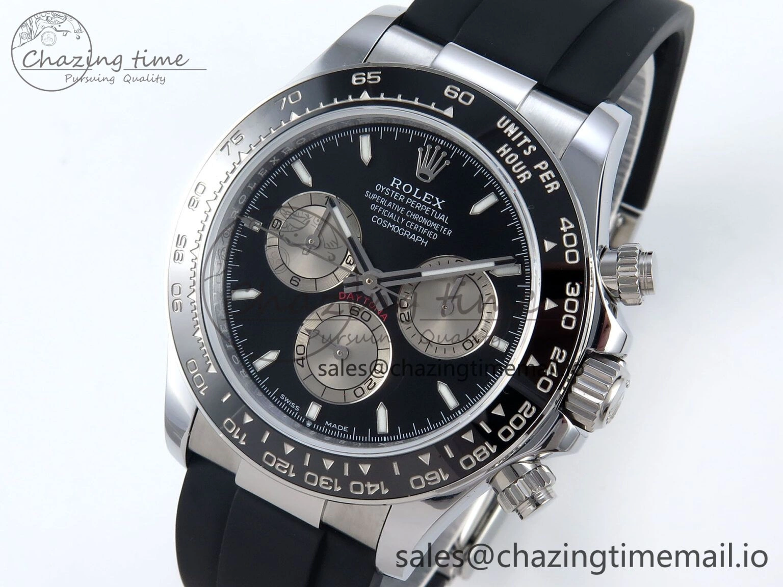 Daytona 126519 QF 1:1 Best Edition Black Gray Dial on Oysterflex Strap QF4131 V10