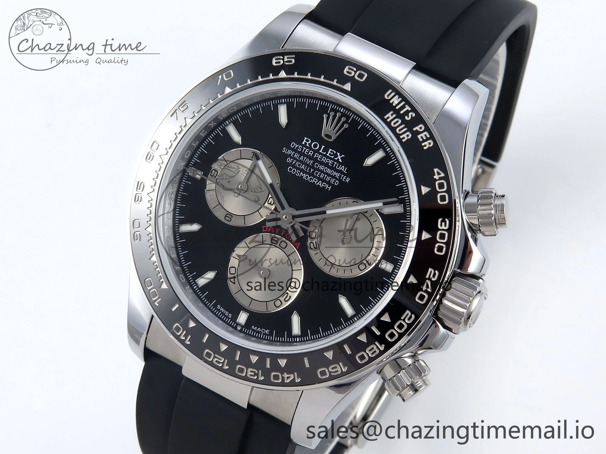 Daytona 126519 QF 1:1 Best Edition Black Gray Dial on Oysterflex Strap QF4131 V10