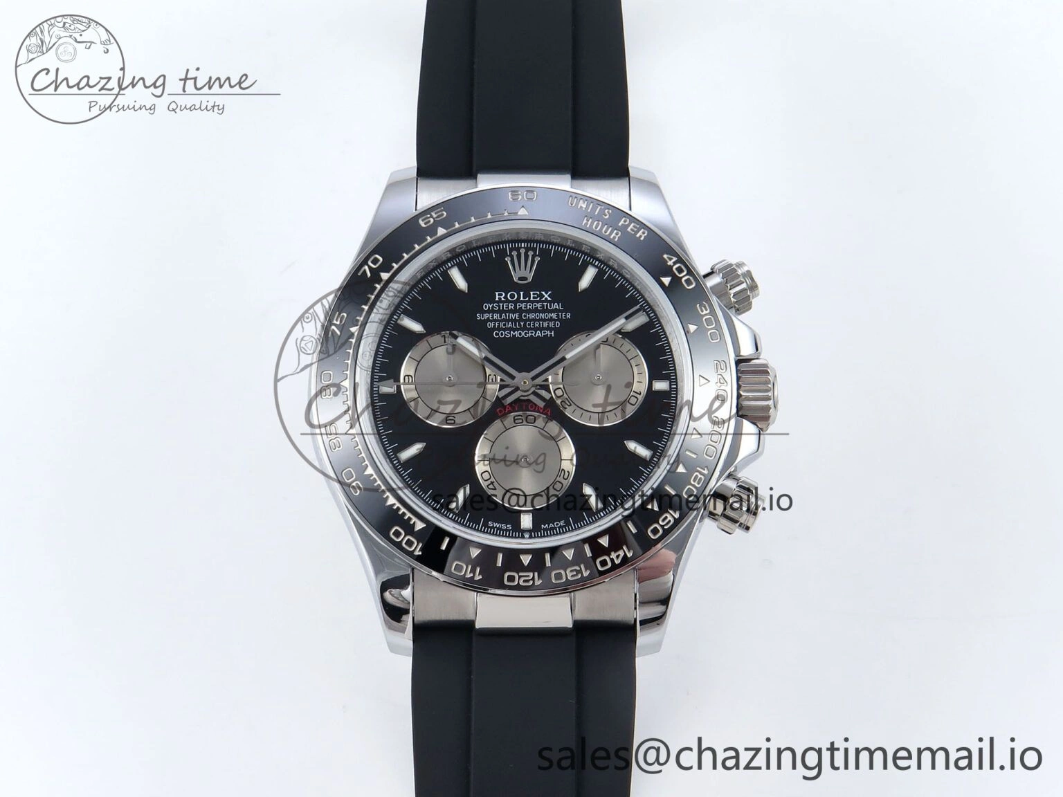 Daytona 126519 QF 1:1 Best Edition Black Gray Dial on Oysterflex Strap QF4131 V10