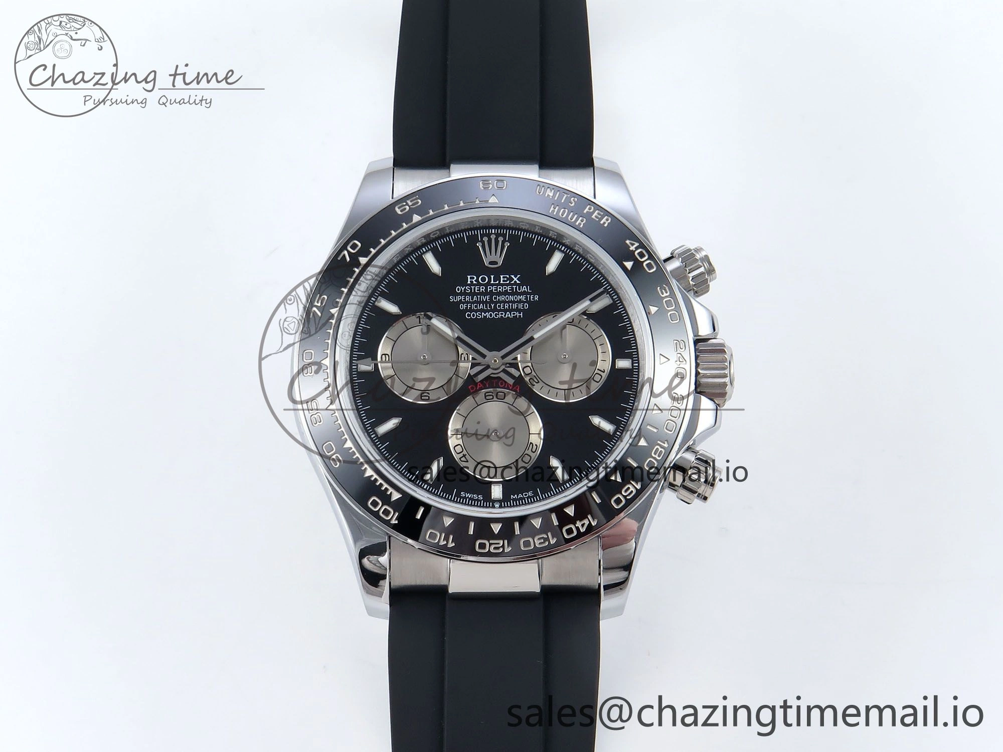 Daytona 126519 QF 1:1 Best Edition Black Gray Dial on Oysterflex Strap QF4131 V10