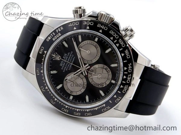 Daytona 126519 QF 1:1 Best Edition Black Silver Dial on Oysterflex Strap SH4131 V5