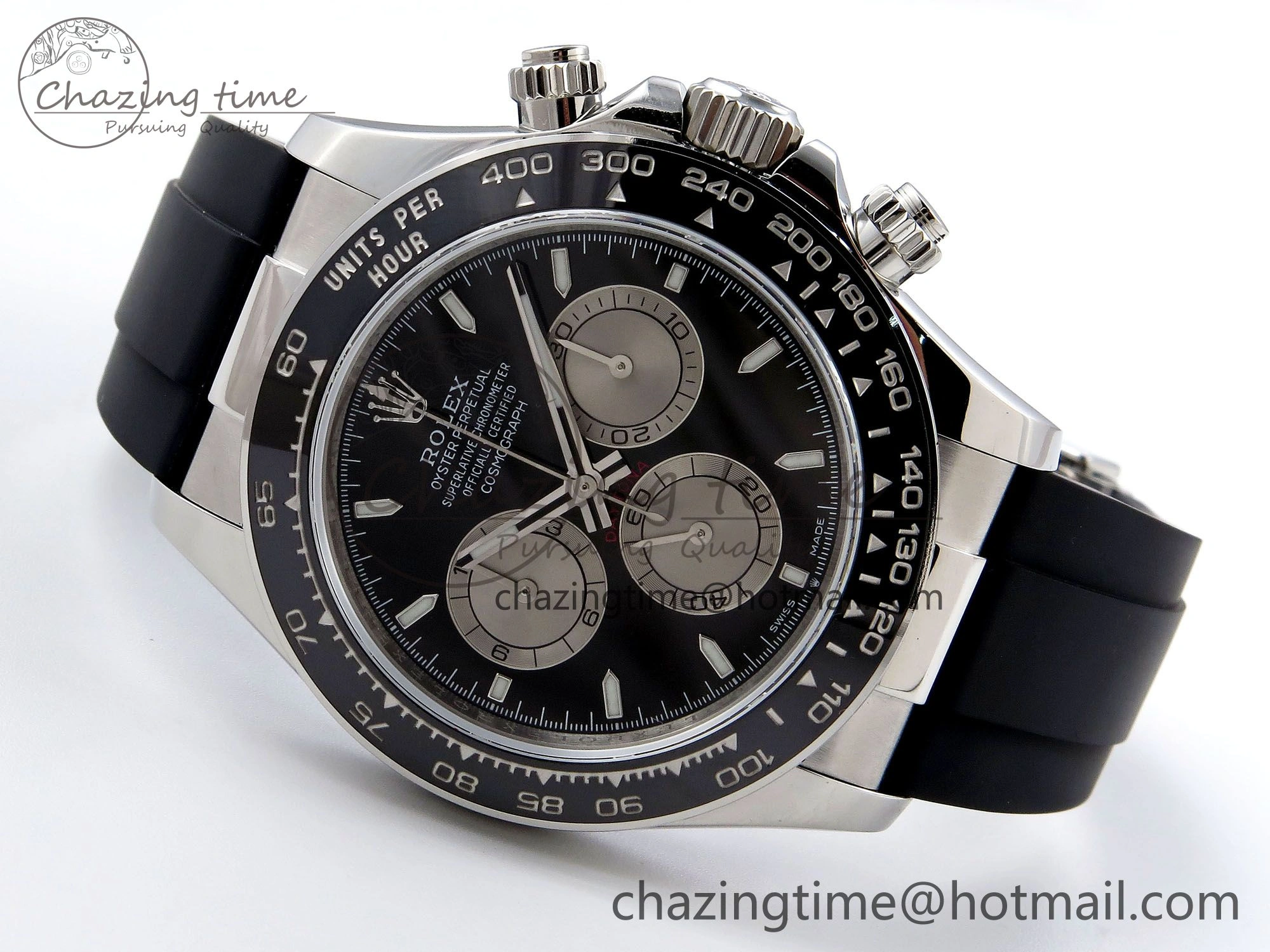 Daytona 126519 QF 1:1 Best Edition Black Silver Dial on Oysterflex Strap SH4131 V5