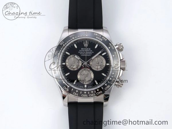 Daytona 126519 QF 1:1 Best Edition Black Silver Dial on Oysterflex Strap SH4131 V5
