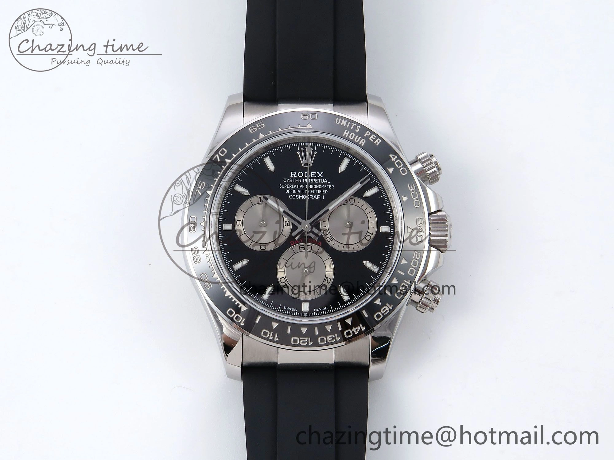 Daytona 126519 QF 1:1 Best Edition Black Silver Dial on Oysterflex Strap SH4131 V5
