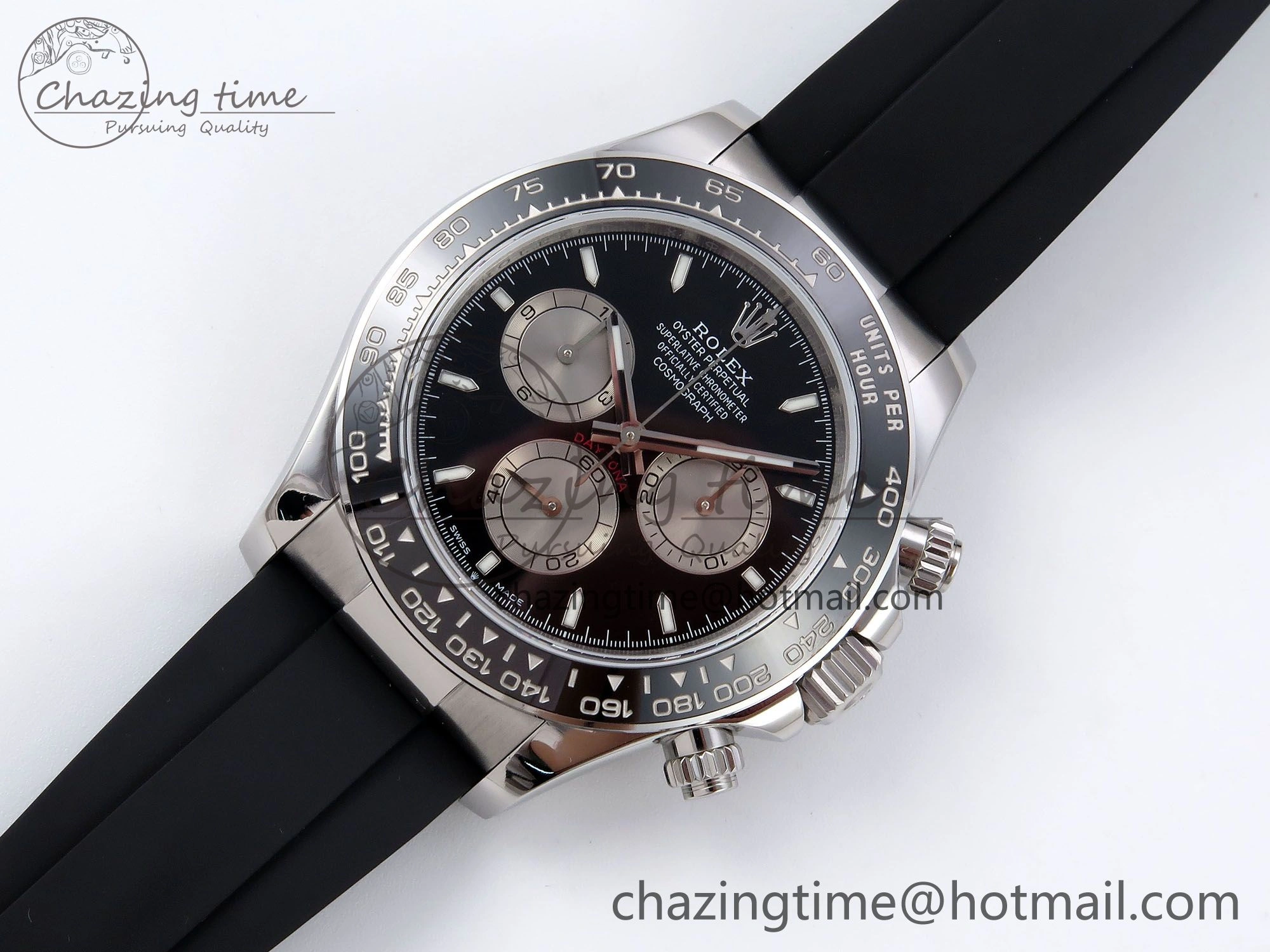 Daytona 126519 QF 1:1 Best Edition Black Silver Dial on Oysterflex Strap SH4131 V5
