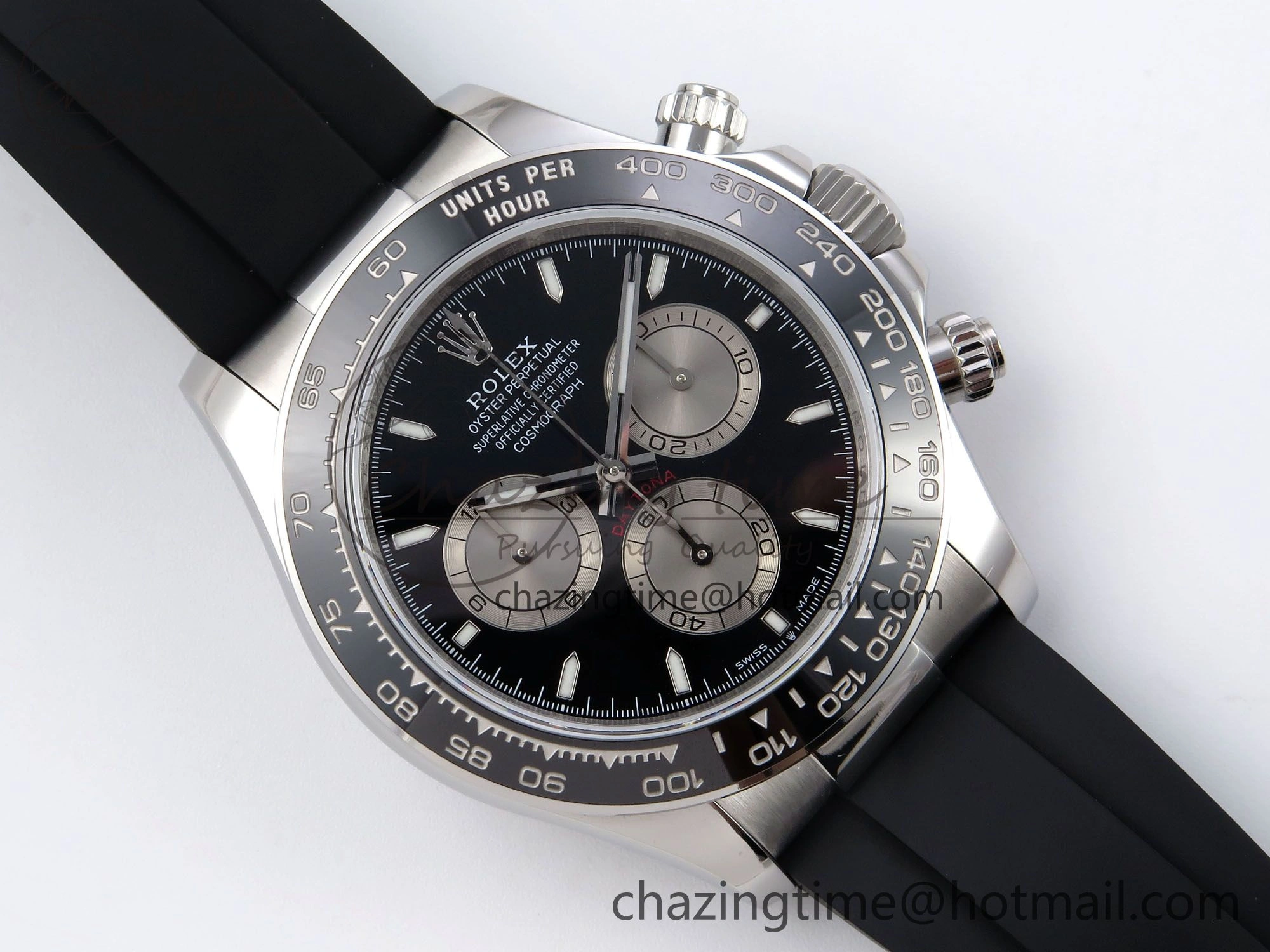 Daytona 126519 QF 1:1 Best Edition Black Silver Dial on Oysterflex Strap SH4131 V5