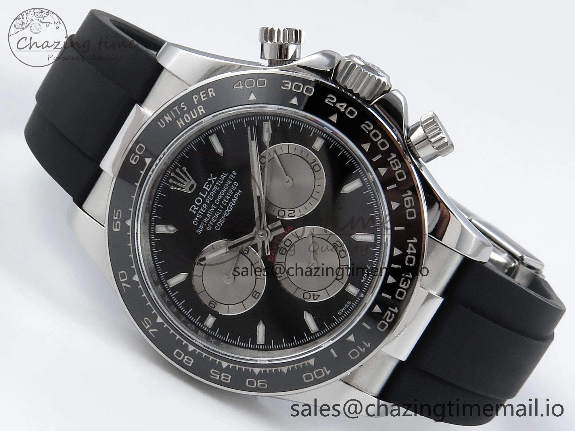 Daytona 126519 QF 1:1 Best Edition Black Silver Dial on Oysterflex Strap SH4131 V5