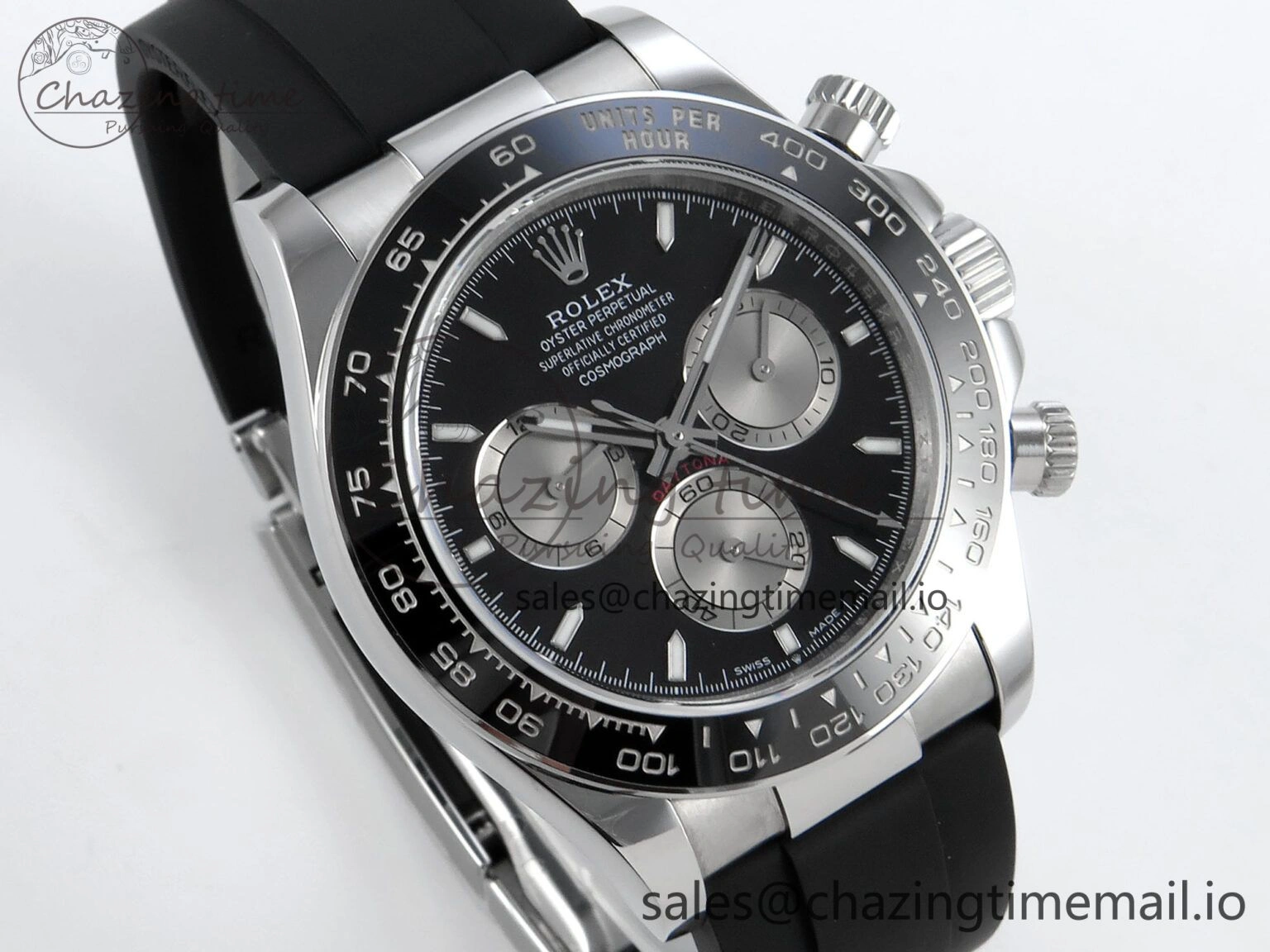 Daytona 126519 QF 1:1 Best Edition Black Silver Dial on Oysterflex Strap SH4131 V5