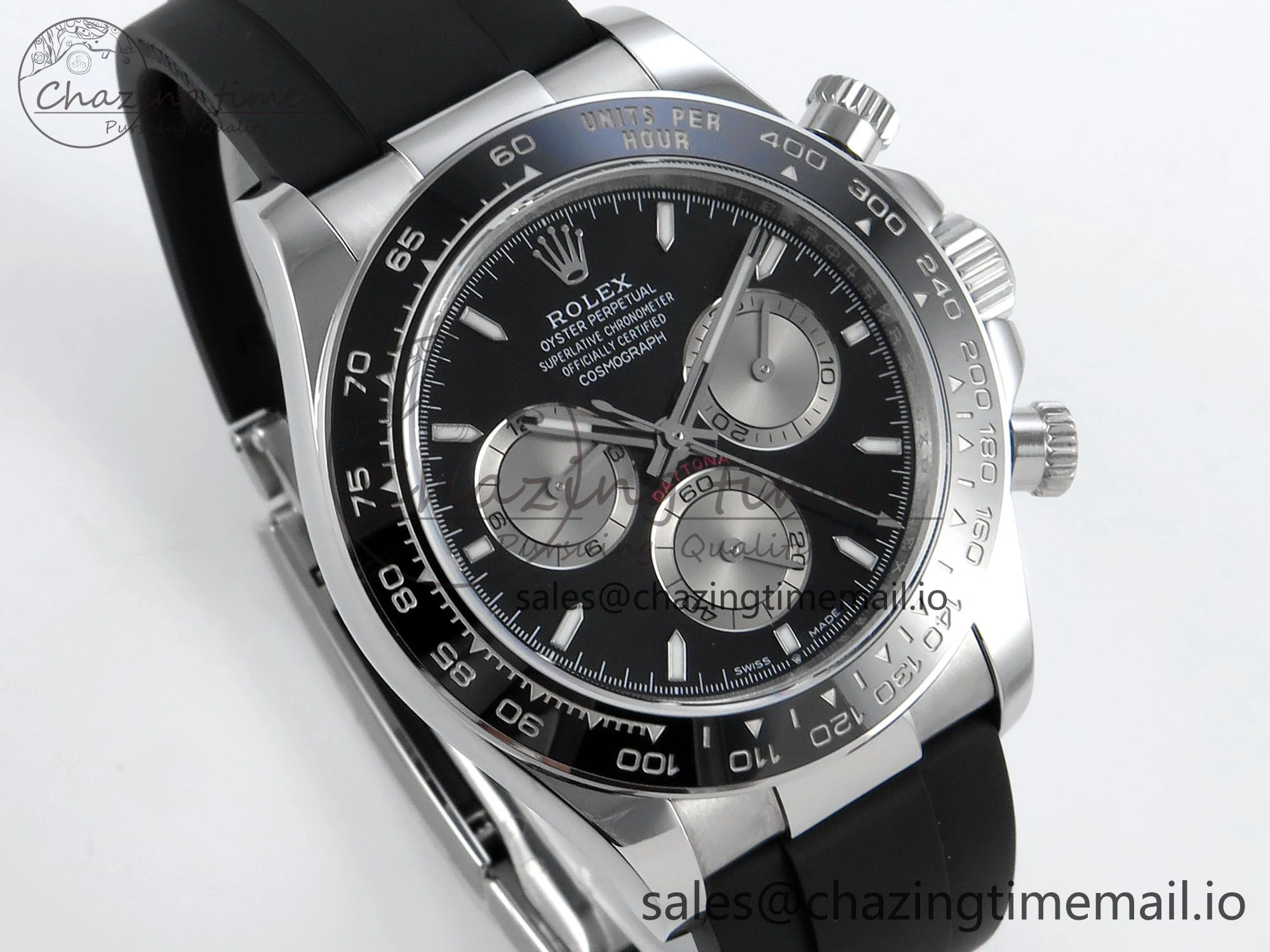 Daytona 126519 QF 1:1 Best Edition Black Silver Dial on Oysterflex Strap SH4131 V5