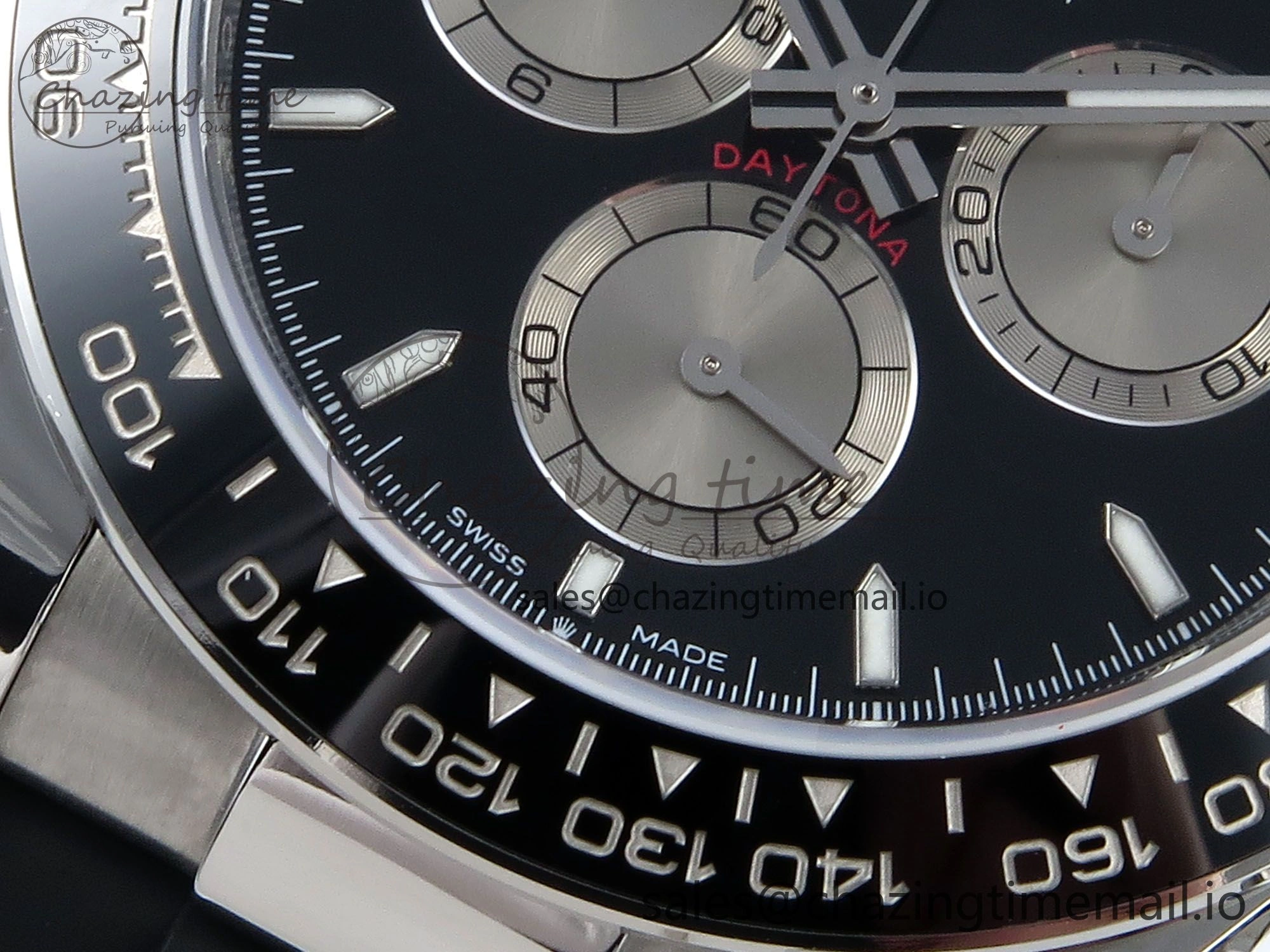 Daytona 126519 QF 1:1 Best Edition Black Silver Dial on Oysterflex Strap SH4131 V5