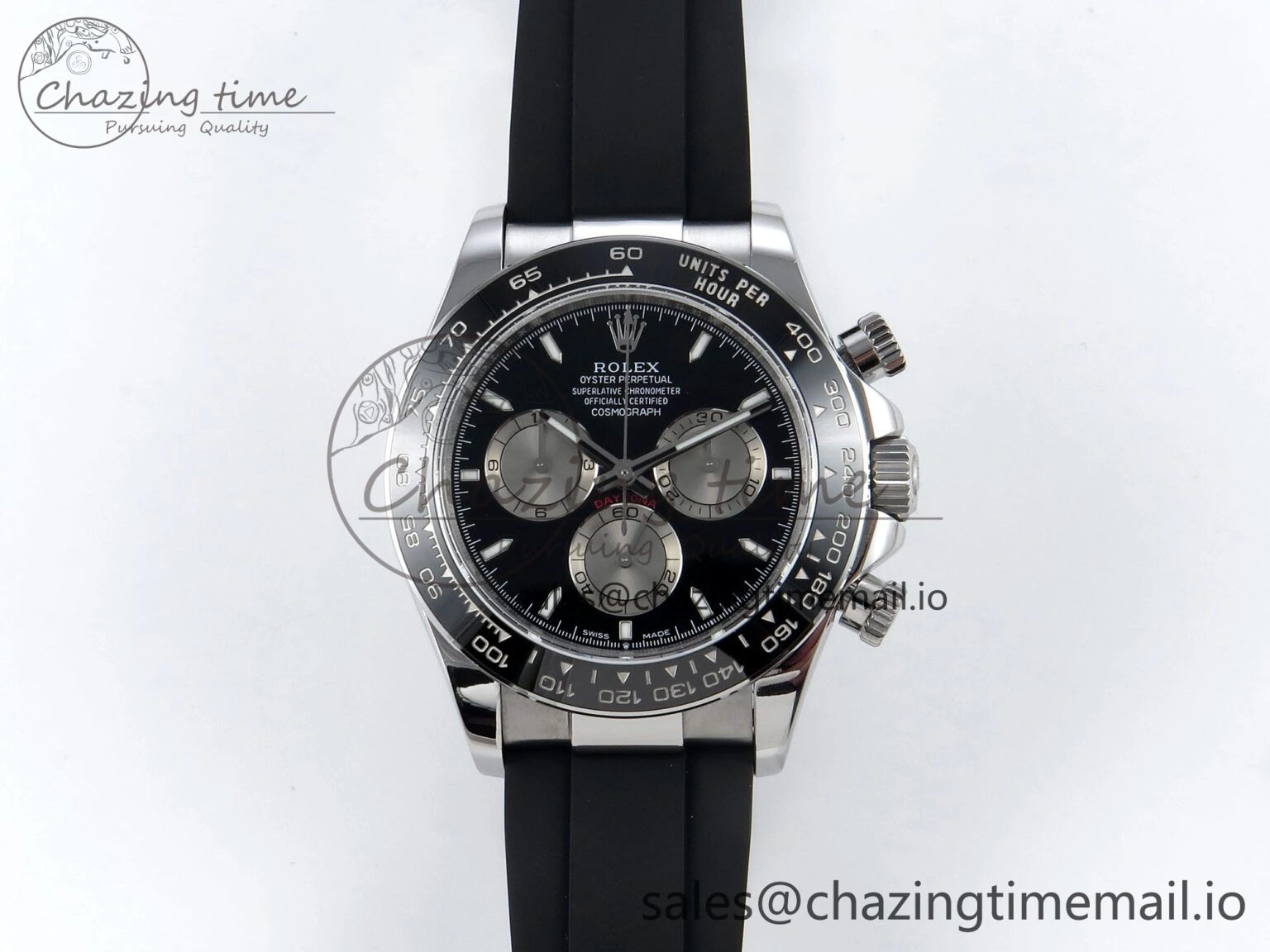 Daytona 126519 QF 1:1 Best Edition Black Silver Dial on Oysterflex Strap SH4131 V5