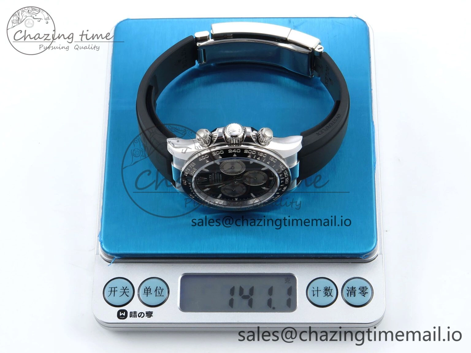 Daytona 126519 QF 1:1 Best Edition Black Silver Dial on Oysterflex Strap SH4131 V6（Gain Weight）