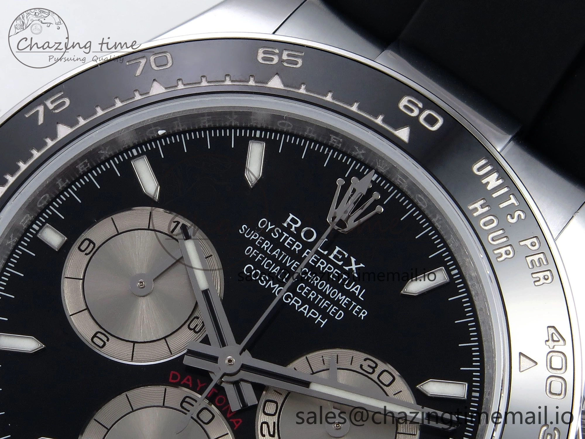 Daytona 126519 QF 1:1 Best Edition Black Silver Dial on Oysterflex Strap SH4131 V6（Gain Weight）