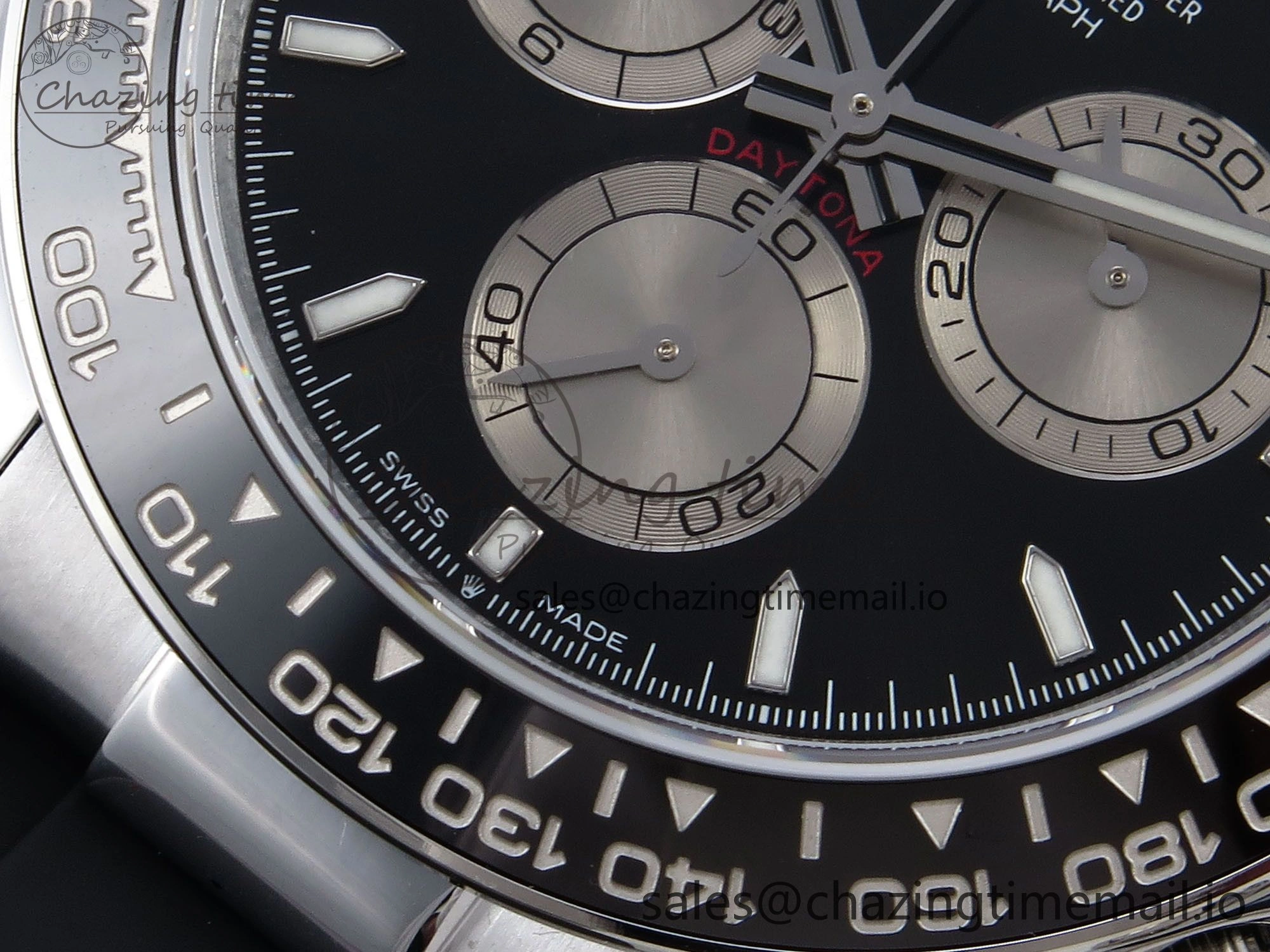 Daytona 126519 QF 1:1 Best Edition Black Silver Dial on Oysterflex Strap SH4131 V6（Gain Weight）