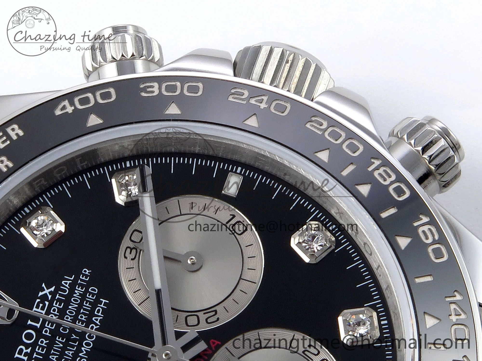 Daytona 126519 QF 1:1 Best Edition Black Silver Diamonds Dial on Oysterflex Strap SH4131 V5