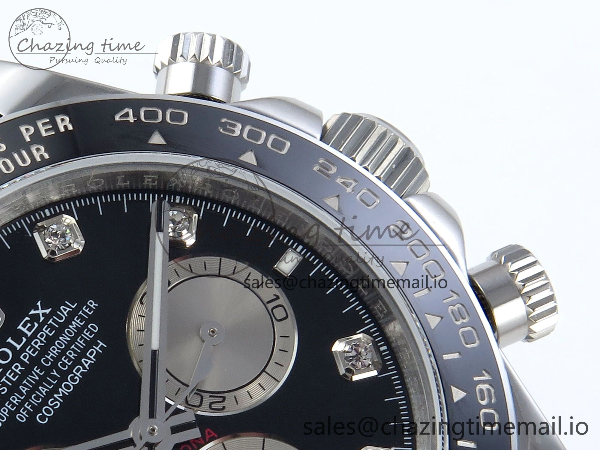 Daytona 126519 QF 1:1 Best Edition Black Silver Diamonds Dial on Oysterflex Strap SH4131 V5