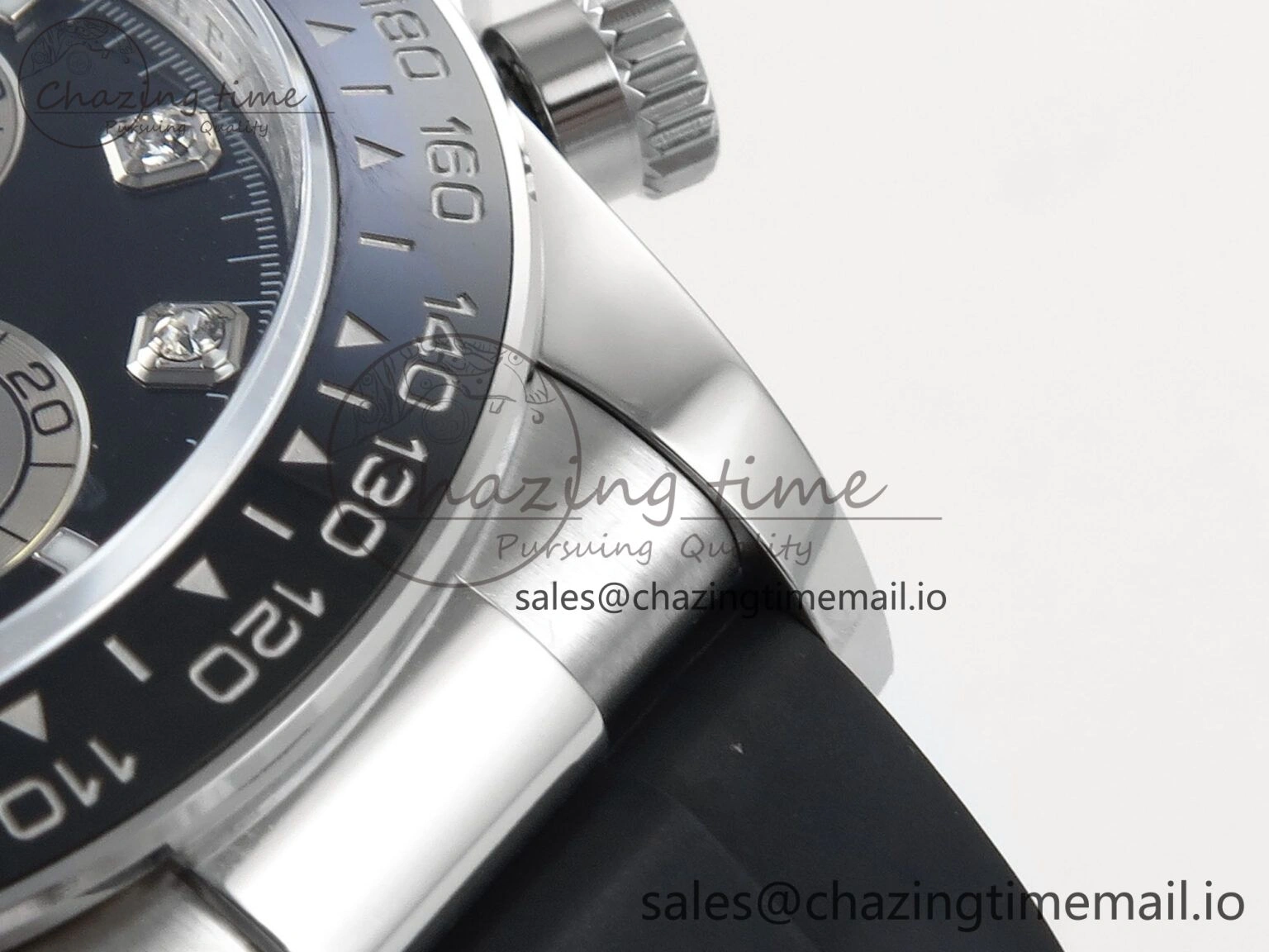Daytona 126519 QF 1:1 Best Edition Black Silver Diamonds Dial on Oysterflex Strap SH4131 V5