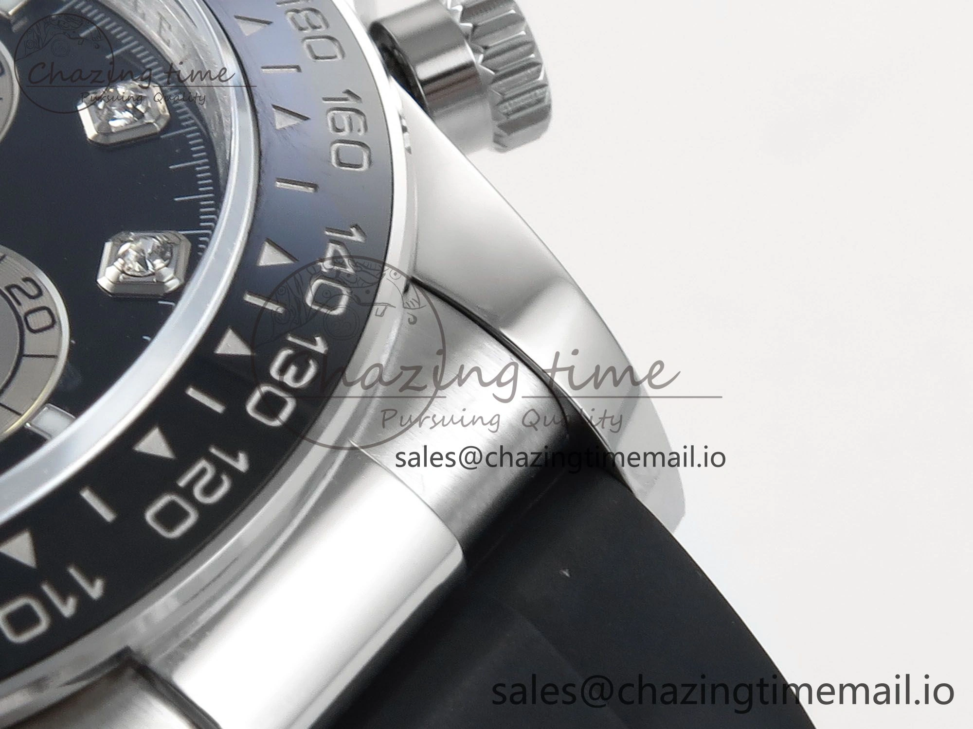 Daytona 126519 QF 1:1 Best Edition Black Silver Diamonds Dial on Oysterflex Strap SH4131 V5