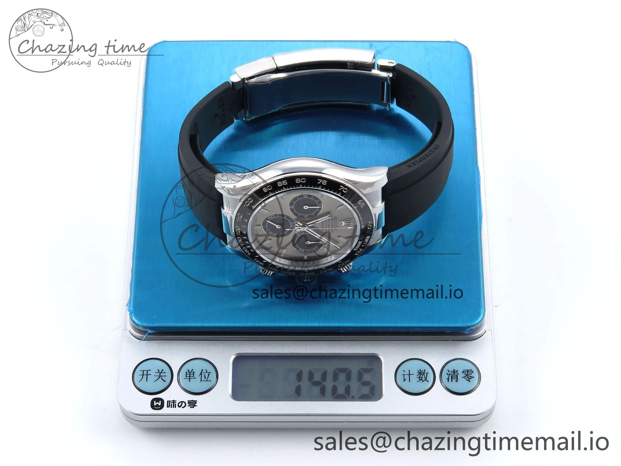 Daytona 126519 QF 1:1 Best Edition Gray Black Dial on Oysterflex Strap SH4131 V6（Gain Weight）