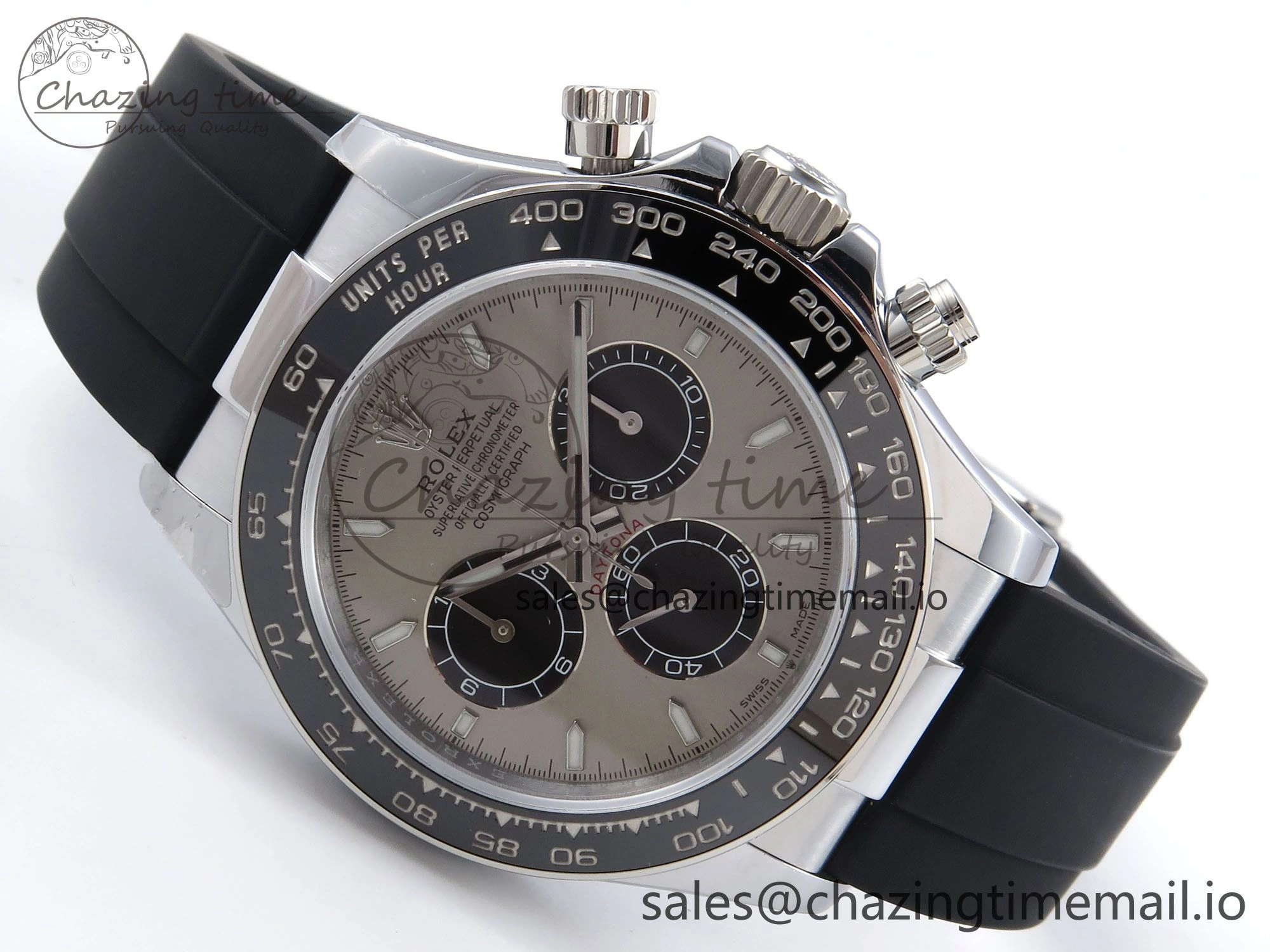 Daytona 126519 QF 1:1 Best Edition Gray Black Dial on Oysterflex Strap SH4131 V6（Gain Weight）