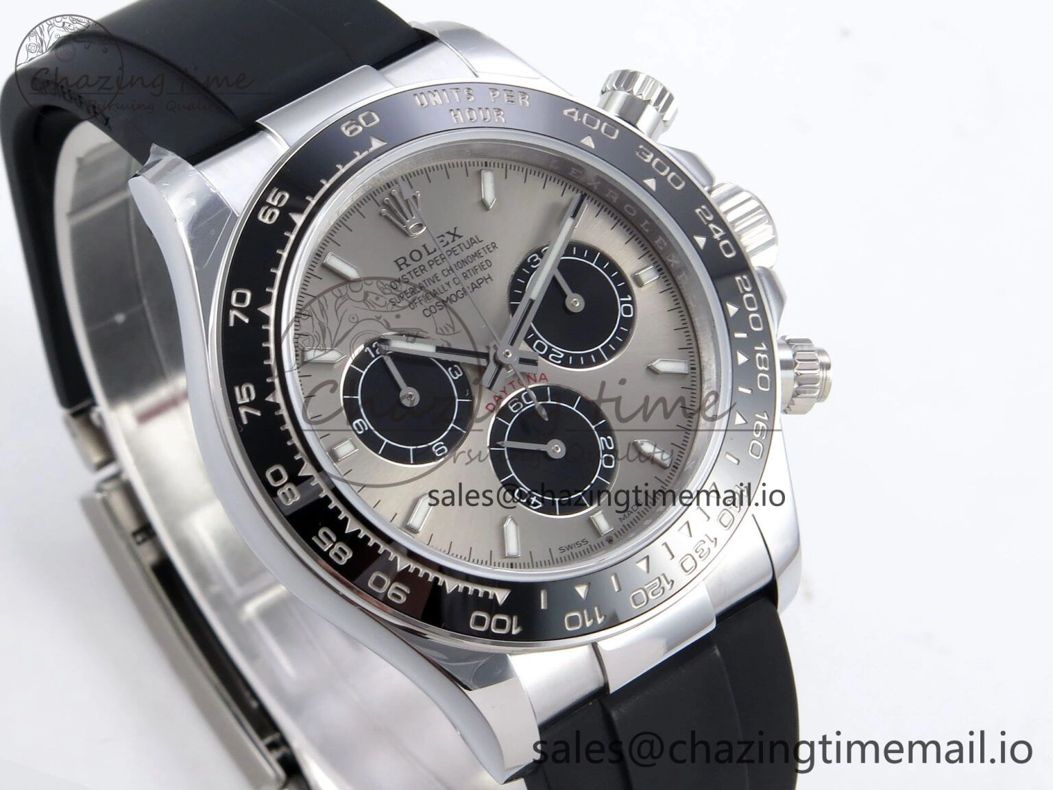 Daytona 126519 QF 1:1 Best Edition Gray Black Dial on Oysterflex Strap SH4131 V6（Gain Weight）