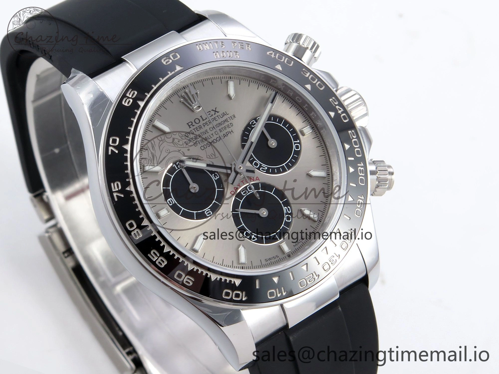 Daytona 126519 QF 1:1 Best Edition Gray Black Dial on Oysterflex Strap SH4131 V6（Gain Weight）