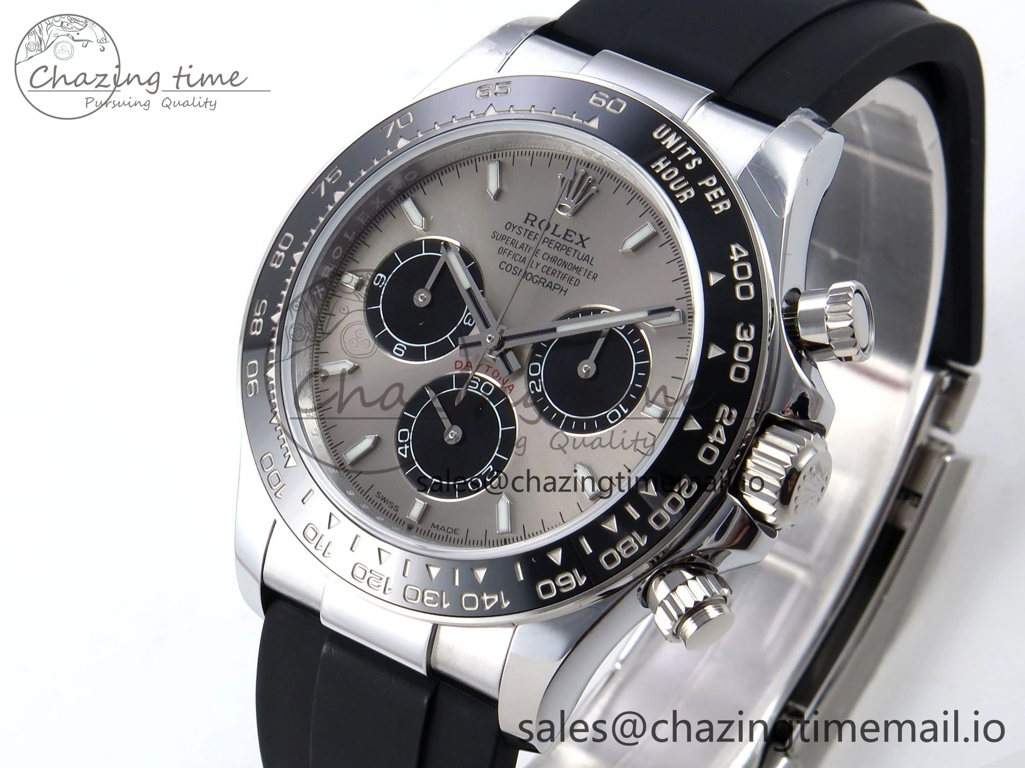 Daytona 126519 QF 1:1 Best Edition Gray Black Dial on Oysterflex Strap SH4131 V6（Gain Weight）