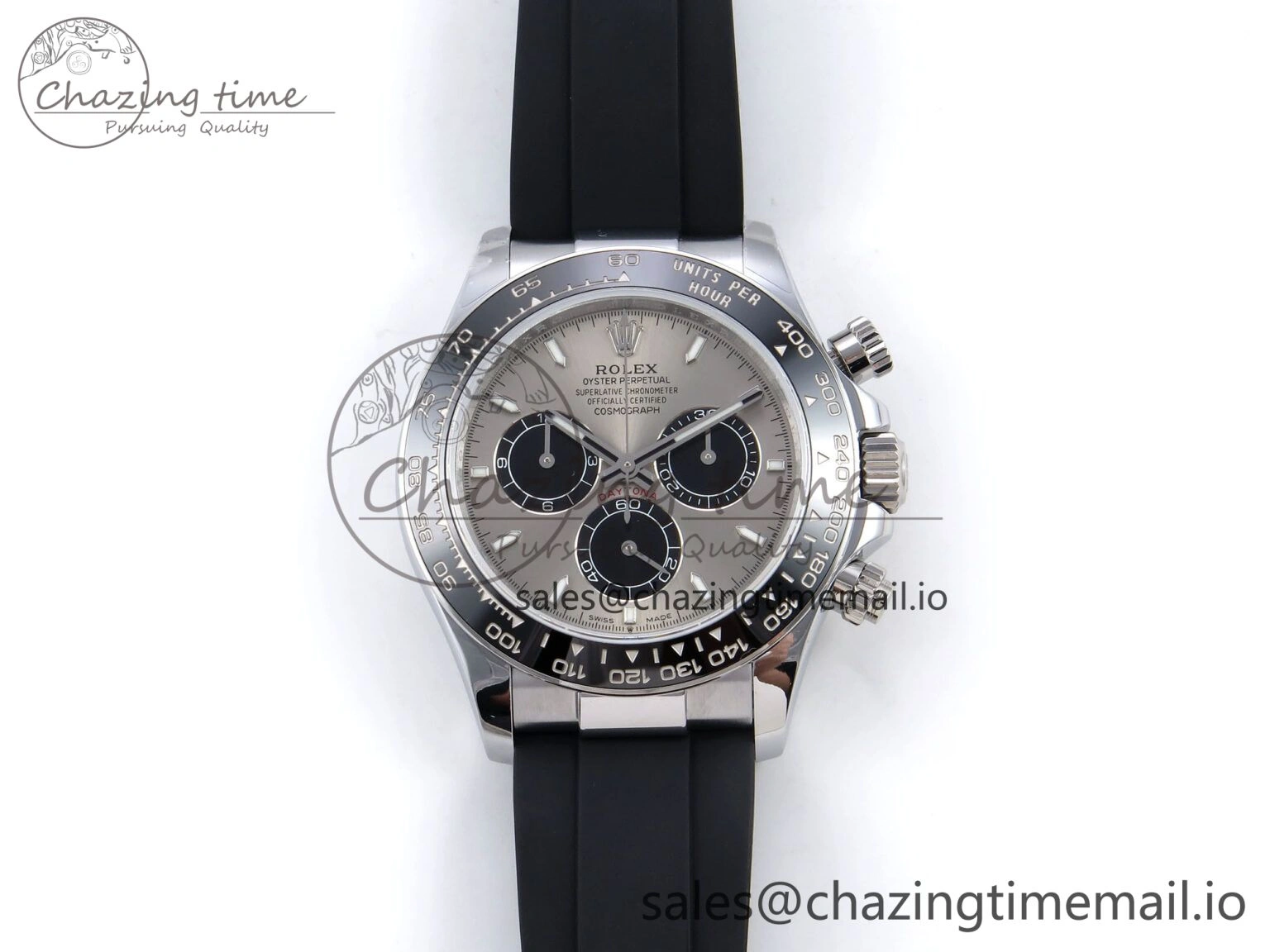 Daytona 126519 QF 1:1 Best Edition Gray Black Dial on Oysterflex Strap SH4131 V6（Gain Weight）