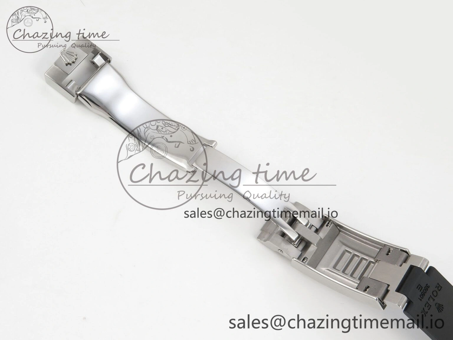 Daytona 126519 SS Clean 1:1 Best Edition Black Ceramic Bezel Black Stick Dial on Oysterflex Rubber Strap DD4131