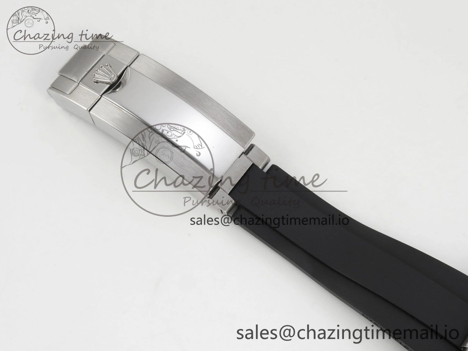 Daytona 126519 SS Clean 1:1 Best Edition Black Ceramic Bezel Black Stick Dial on Oysterflex Rubber Strap DD4131