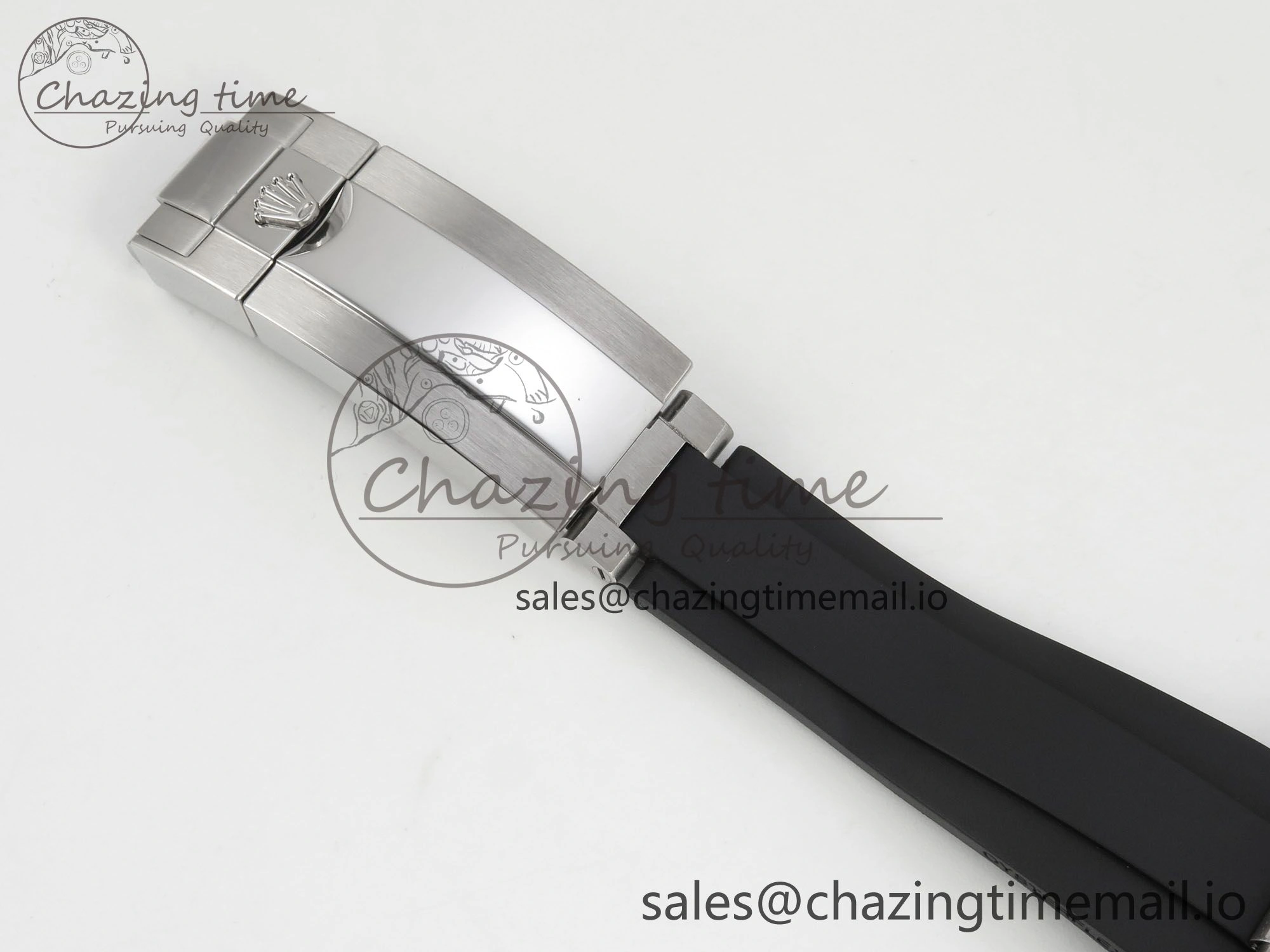 Daytona 126519 SS Clean 1:1 Best Edition Black Ceramic Bezel Black Stick Dial on Oysterflex Rubber Strap DD4131