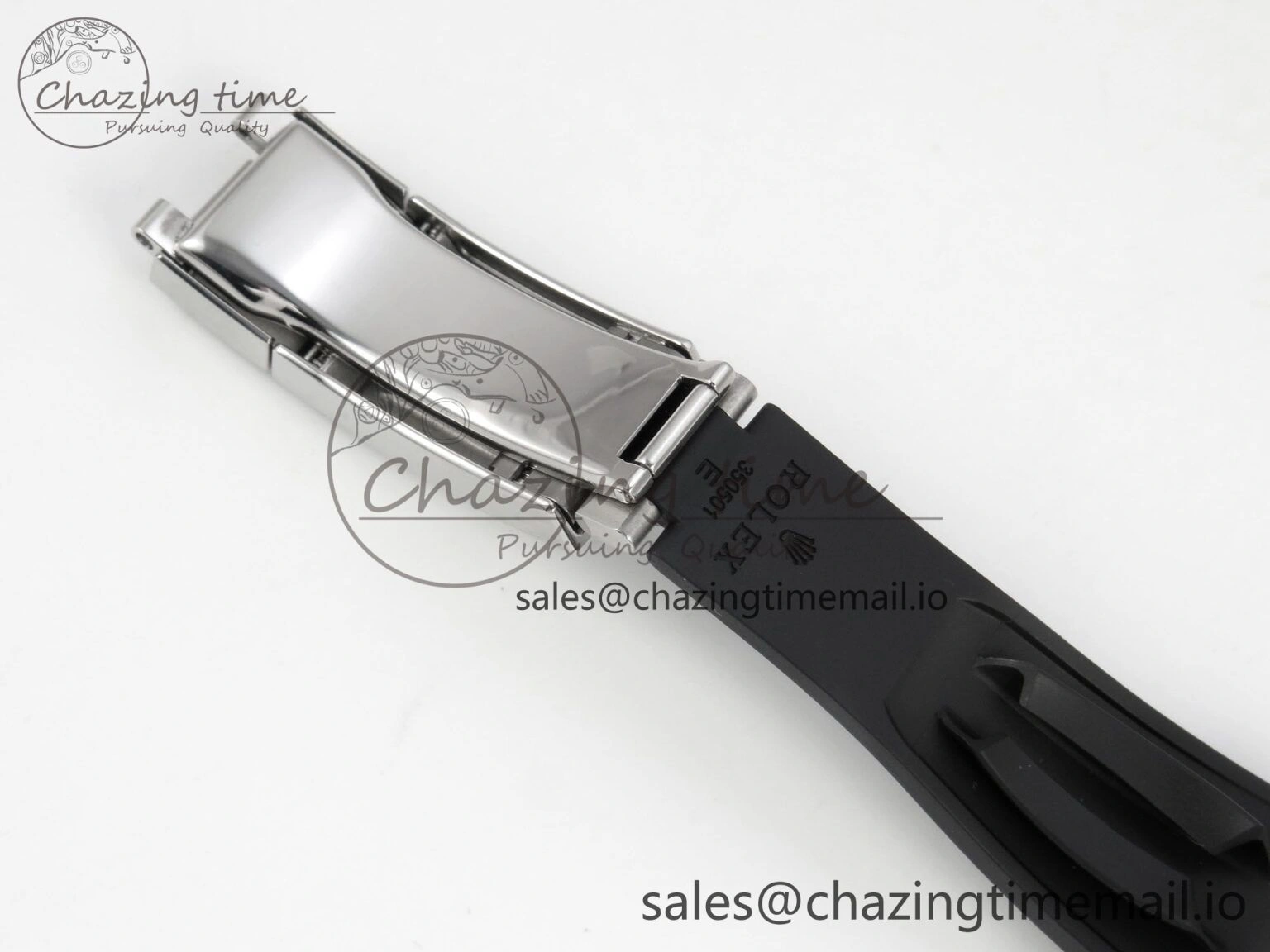 Daytona 126519 SS Clean 1:1 Best Edition Black Ceramic Bezel Black Stick Dial on Oysterflex Rubber Strap DD4131