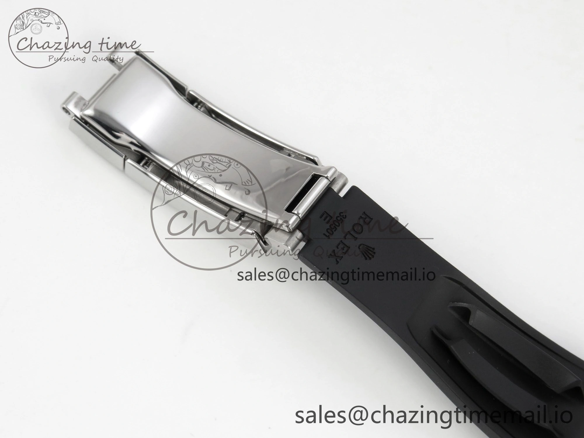 Daytona 126519 SS Clean 1:1 Best Edition Black Ceramic Bezel Black Stick Dial on Oysterflex Rubber Strap DD4131