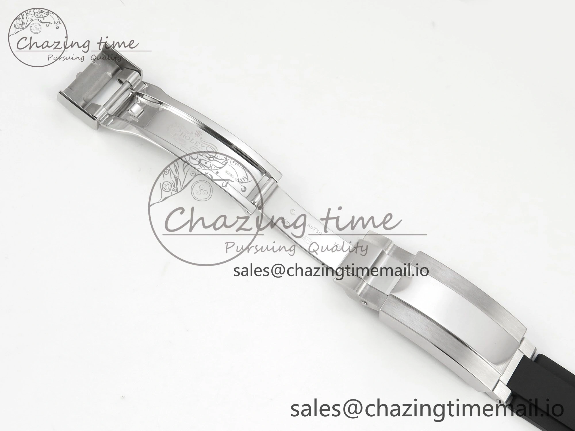 Daytona 126519 SS Clean 1:1 Best Edition Black Ceramic Bezel Black Stick Dial on Oysterflex Rubber Strap DD4131